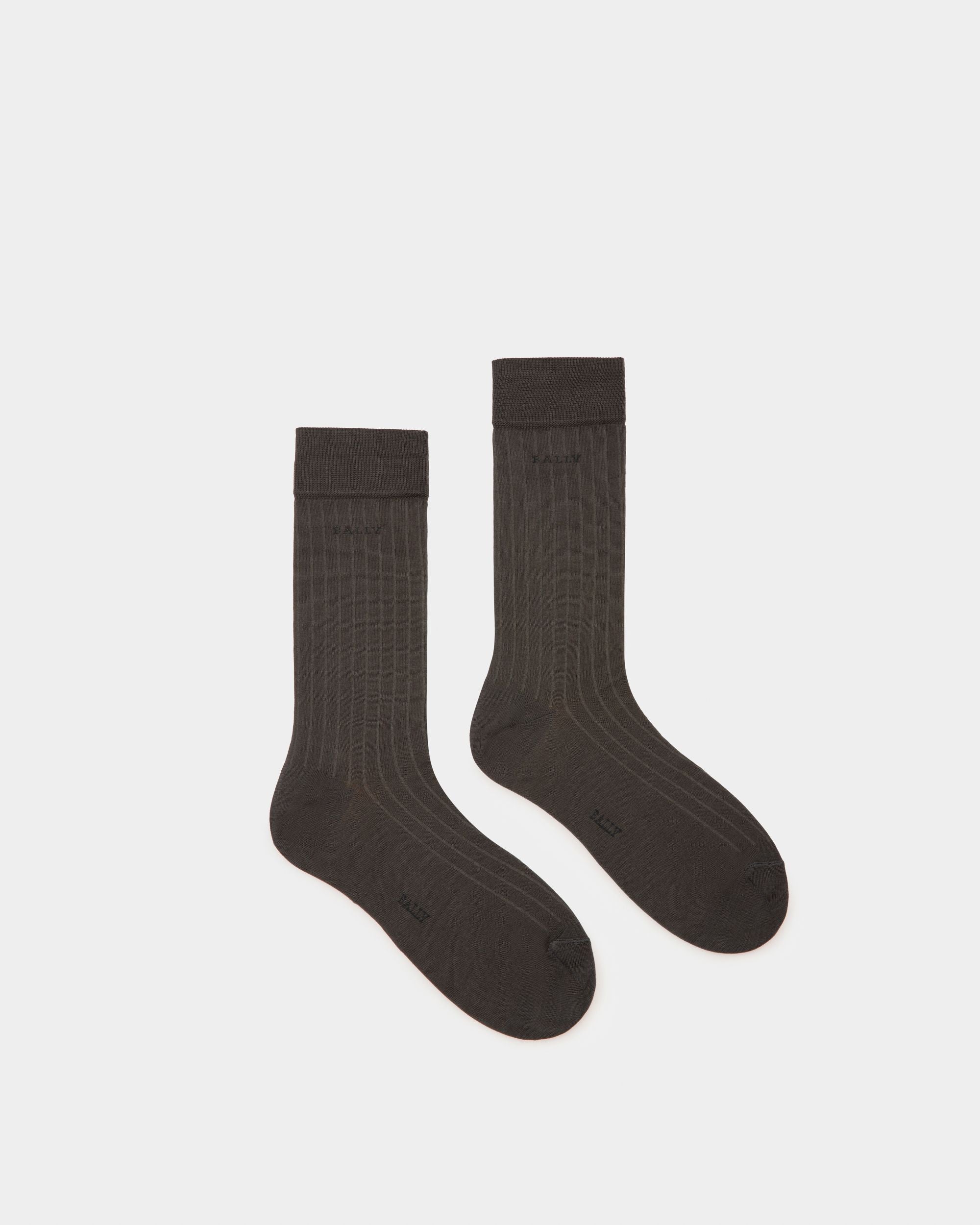 Socken Aus Grauem Baumwollmischgewebe - Herren - Bally - 01
