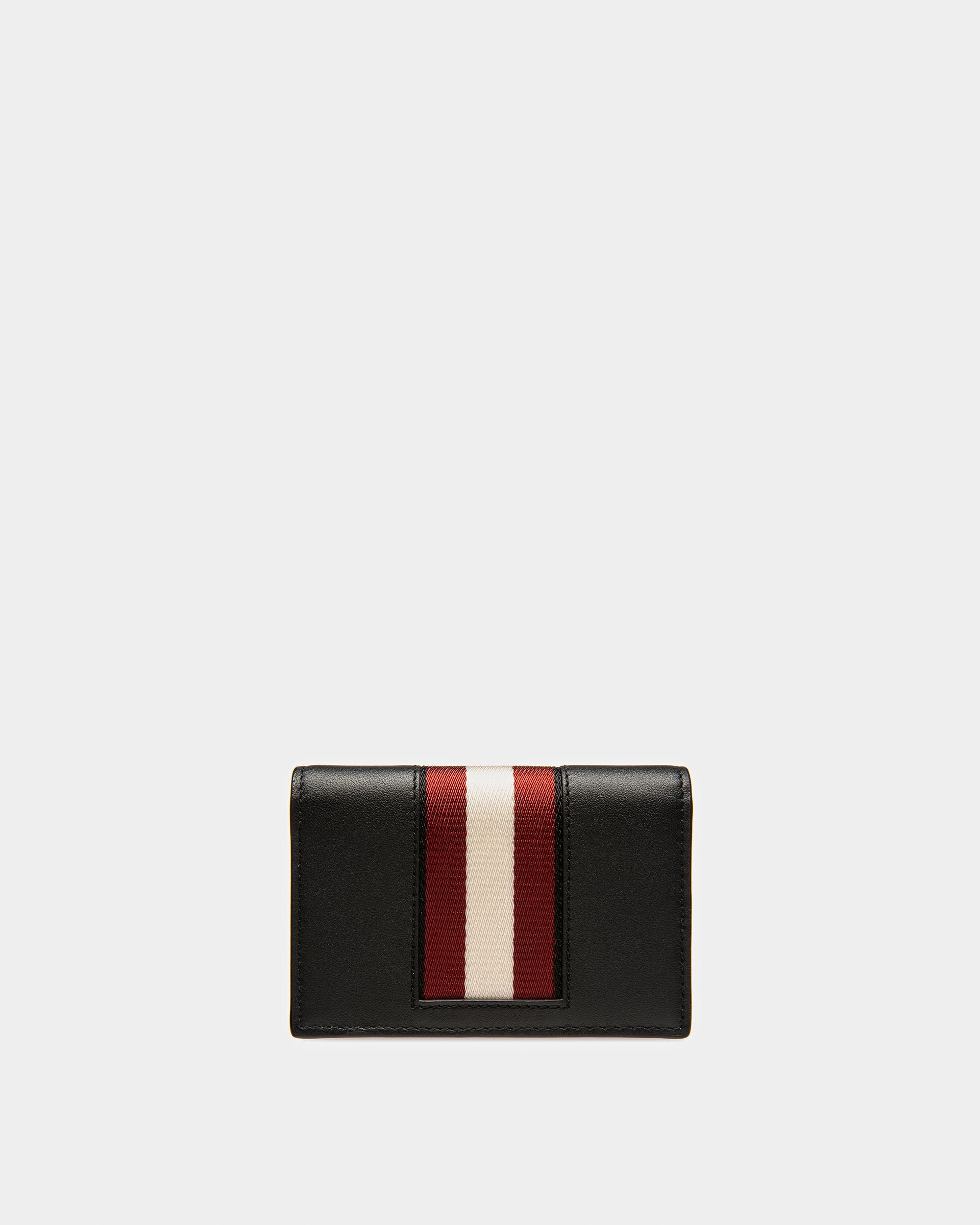 Balee Leather Business Card Holder In Black - Men's - Bally - 02