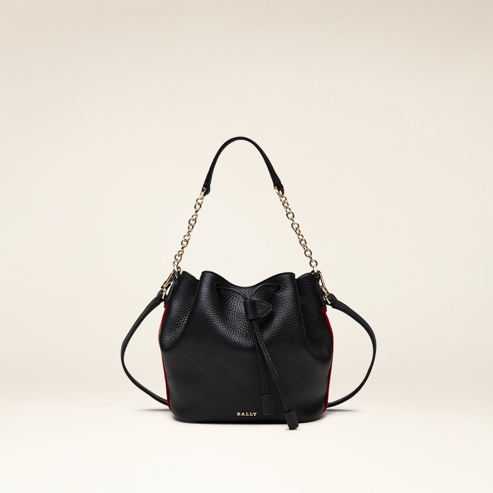 Women's Black Bucket Bag Shoulder Bag - Women's - Bally - 01