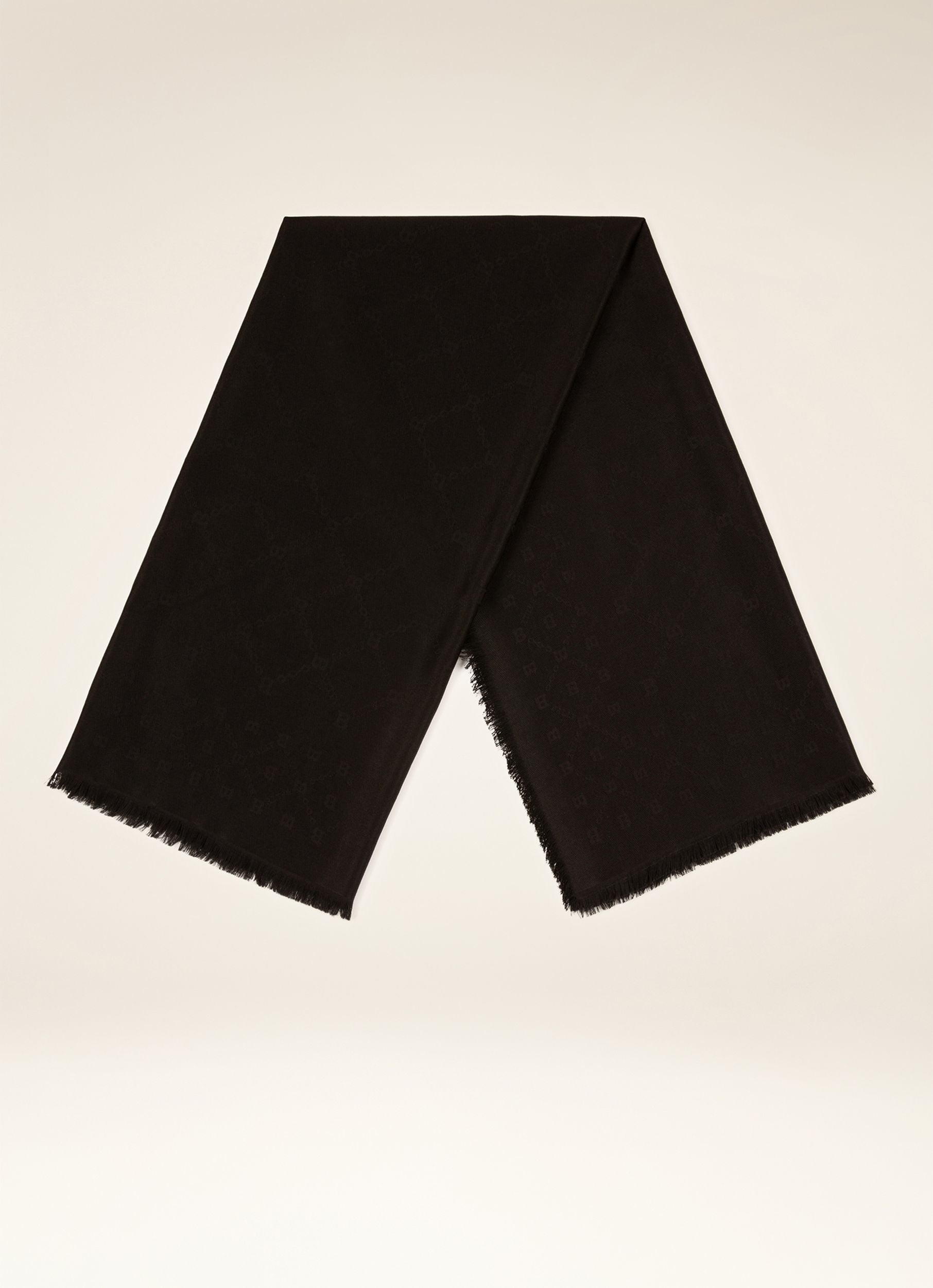 Wool & Silk Mix Accessory In Black - Women's - Bally - 01