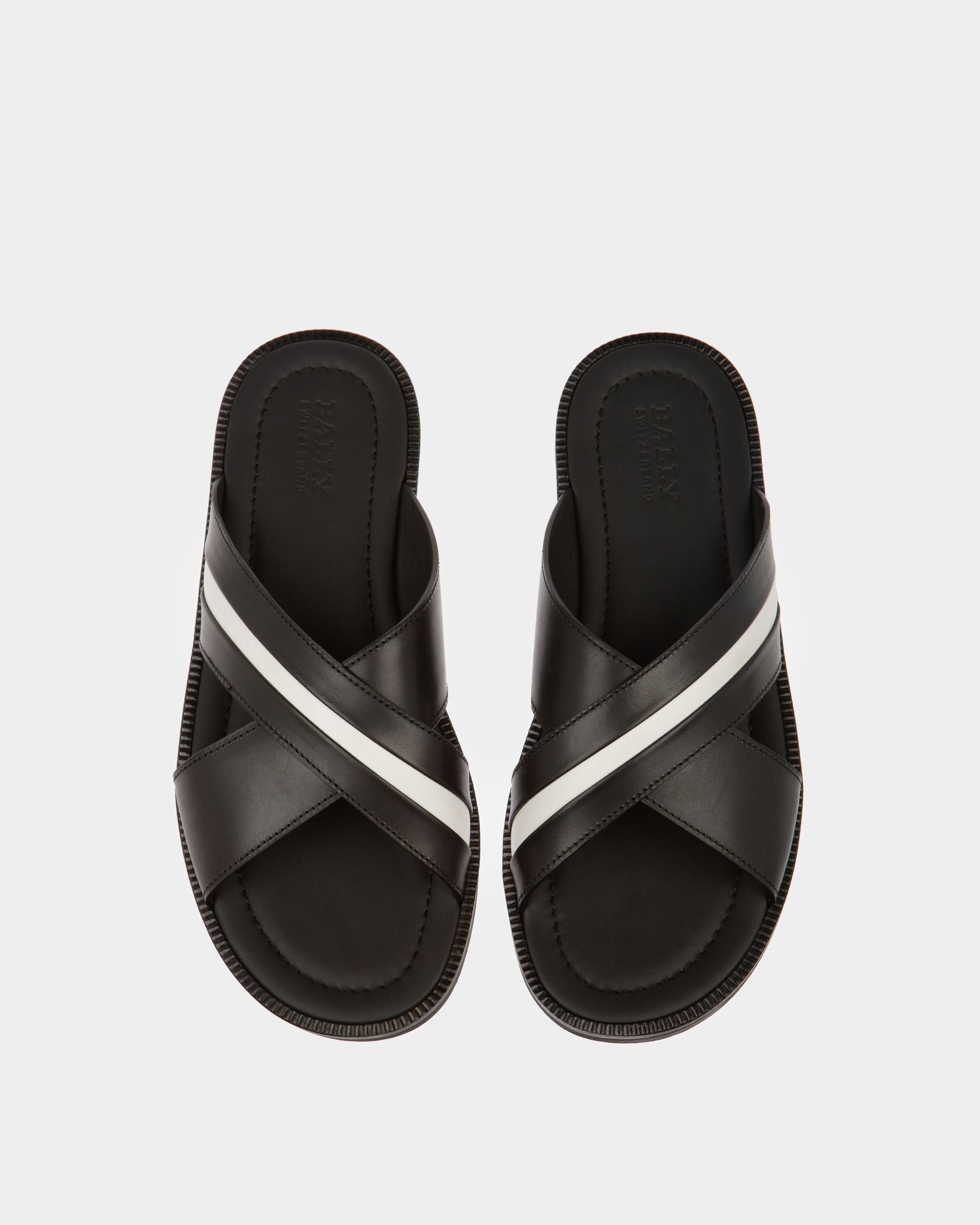 Sandale Jaabir En Cuir Noir - Homme - Bally - 02
