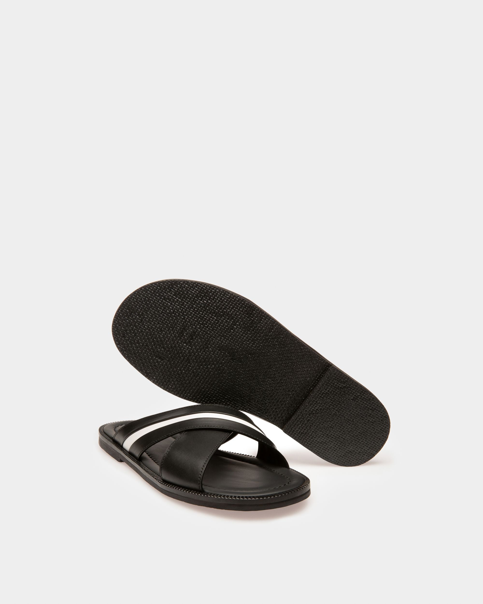 Sandale Jaabir En Cuir Noir - Homme - Bally - 04