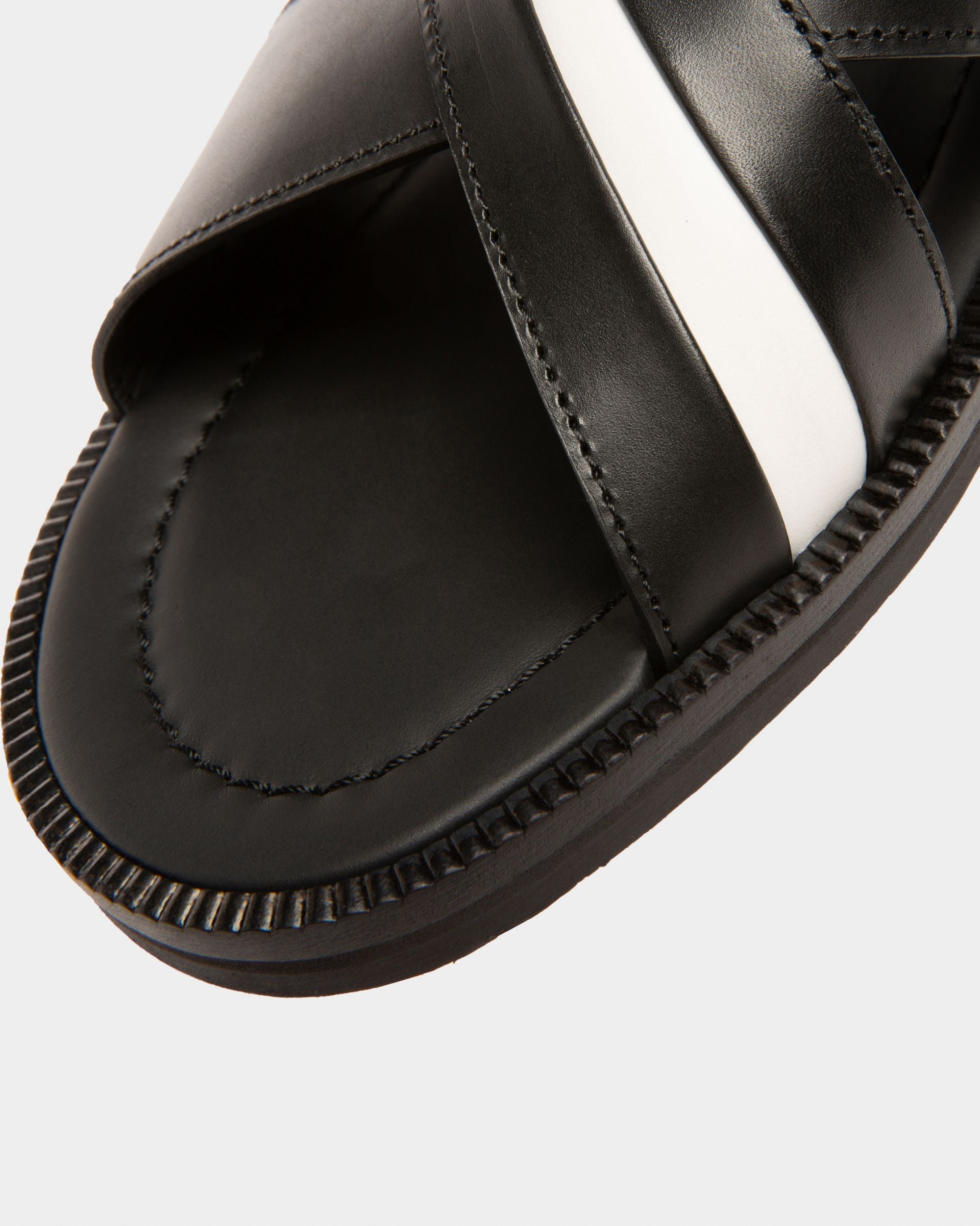 Sandale Jaabir En Cuir Noir - Homme - Bally - 05