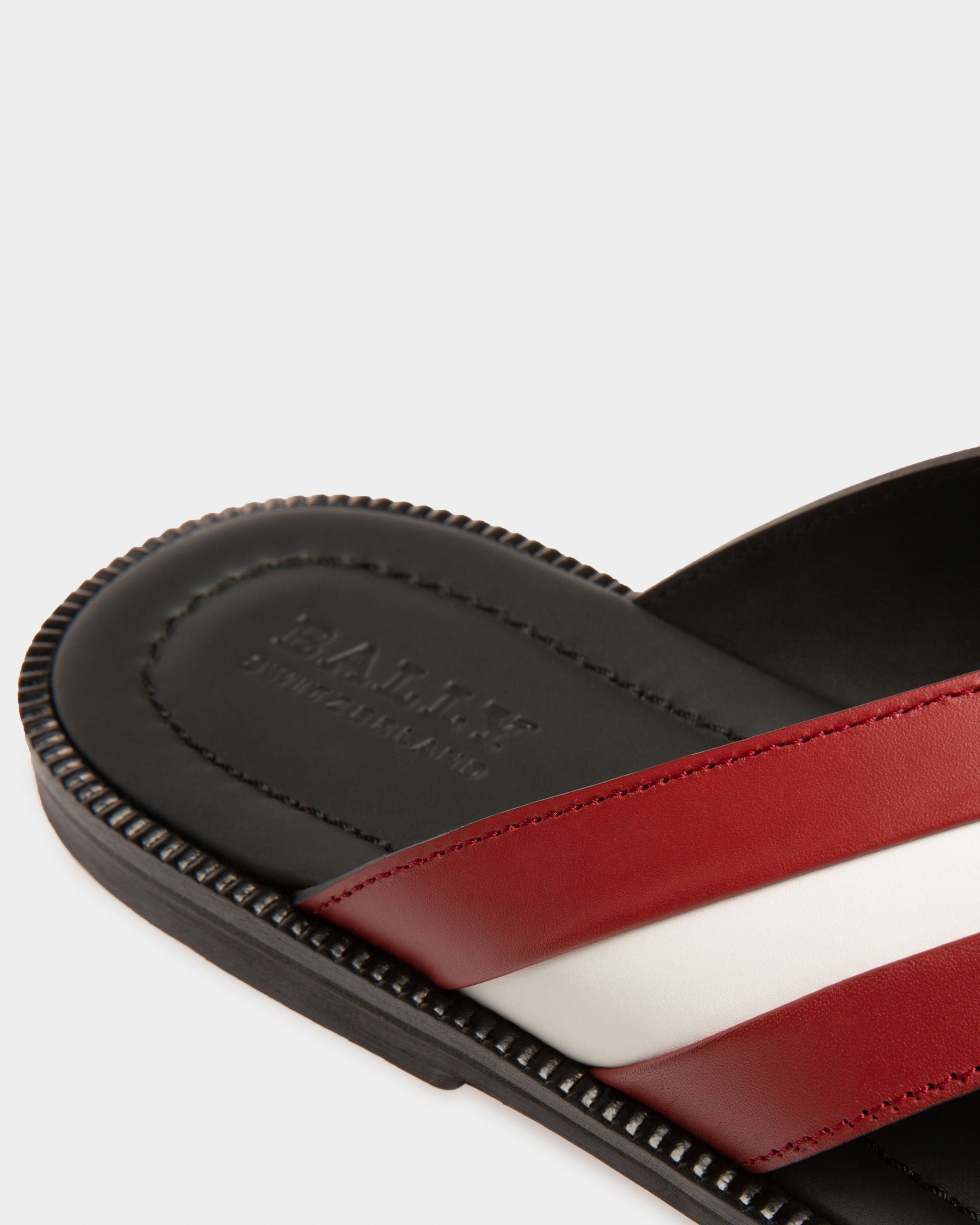 Jaabir Leather Sandals In Black - Homme - Bally - 05