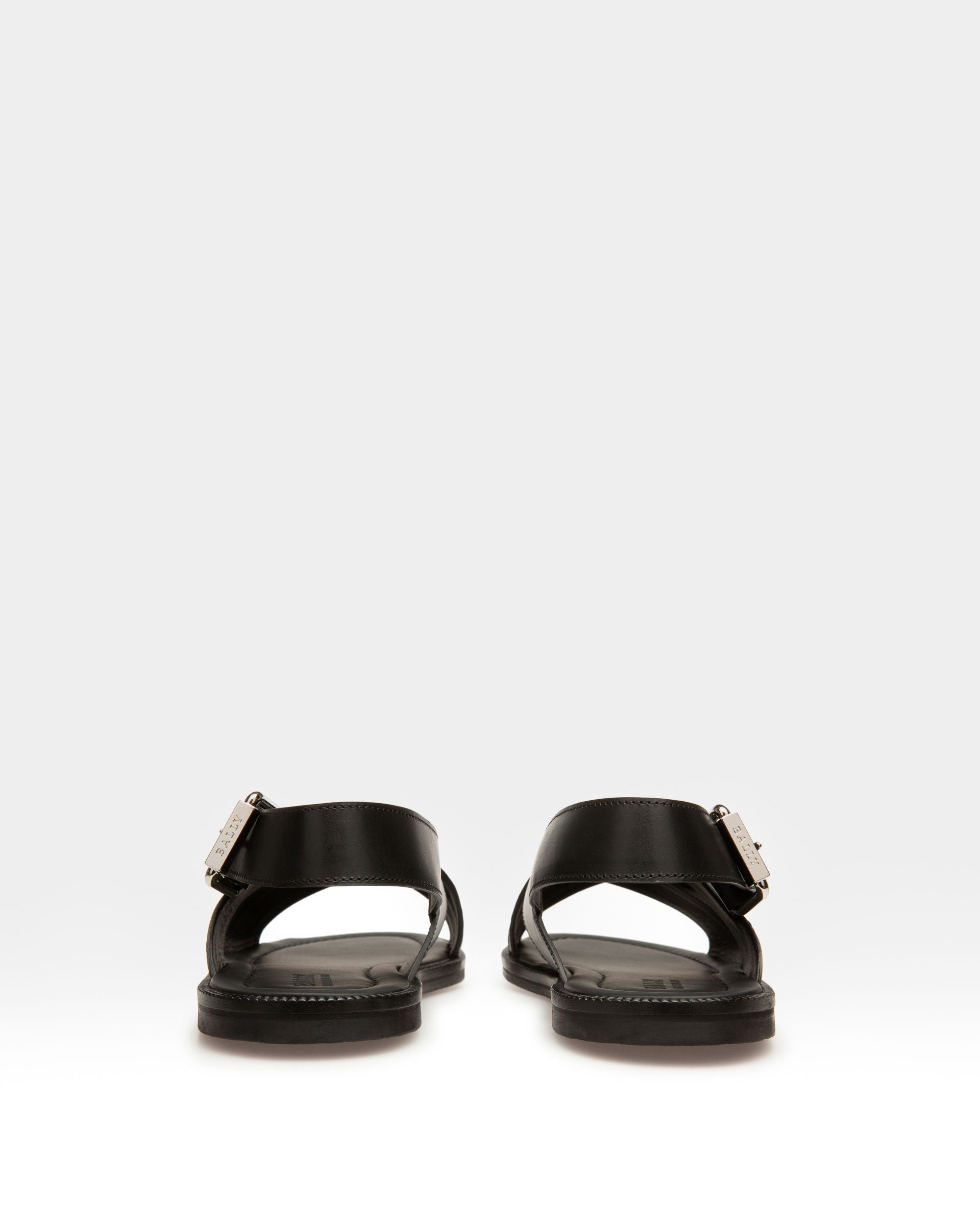 Jamaal Sandales Croisées En Cuir Noir - Homme - Bally - 03