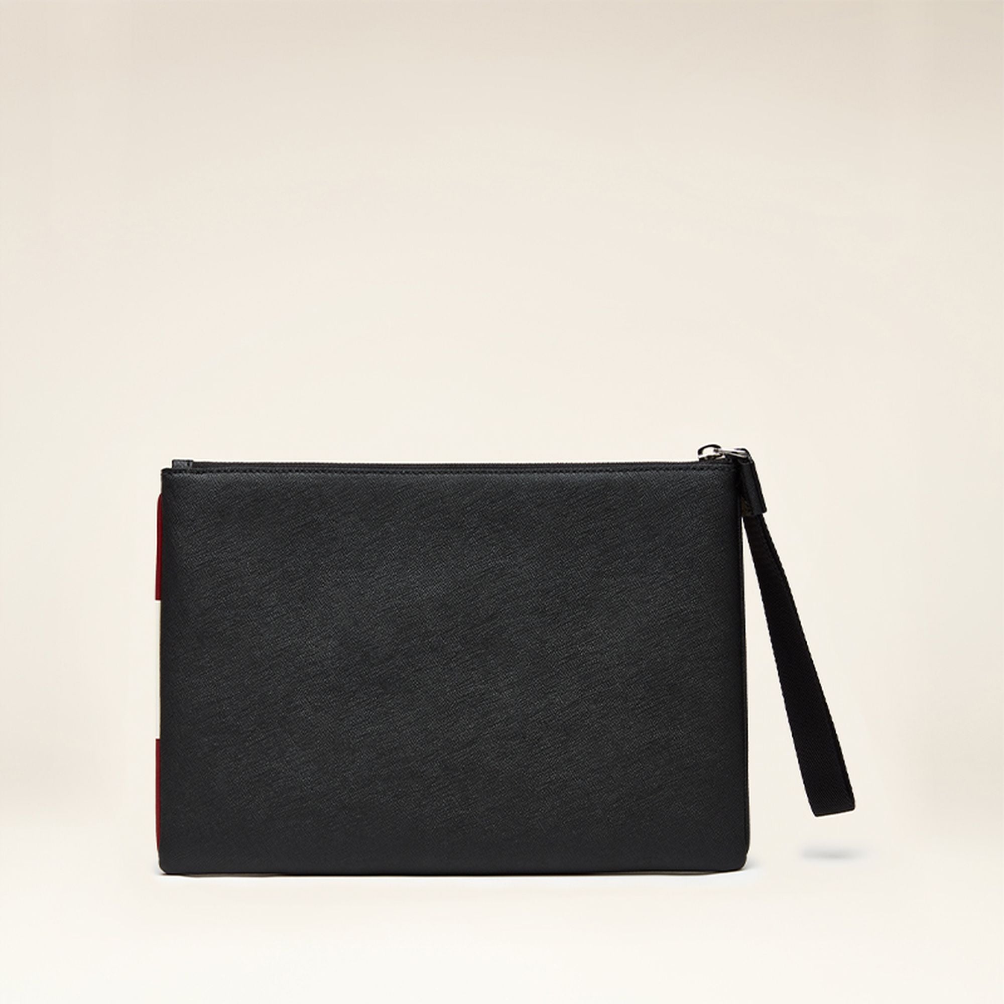 Men's Black Leather Casual Clutch - Hombre - Bally - 02