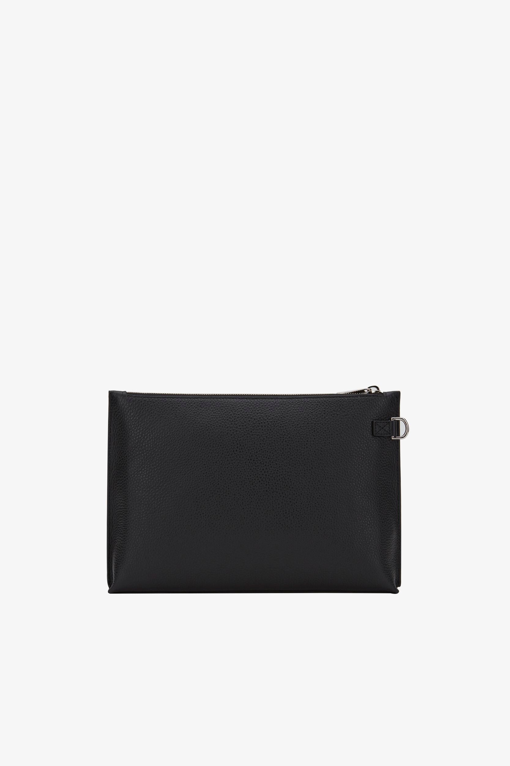 Men's Black Leather Clutch - Hombre - Bally - 02
