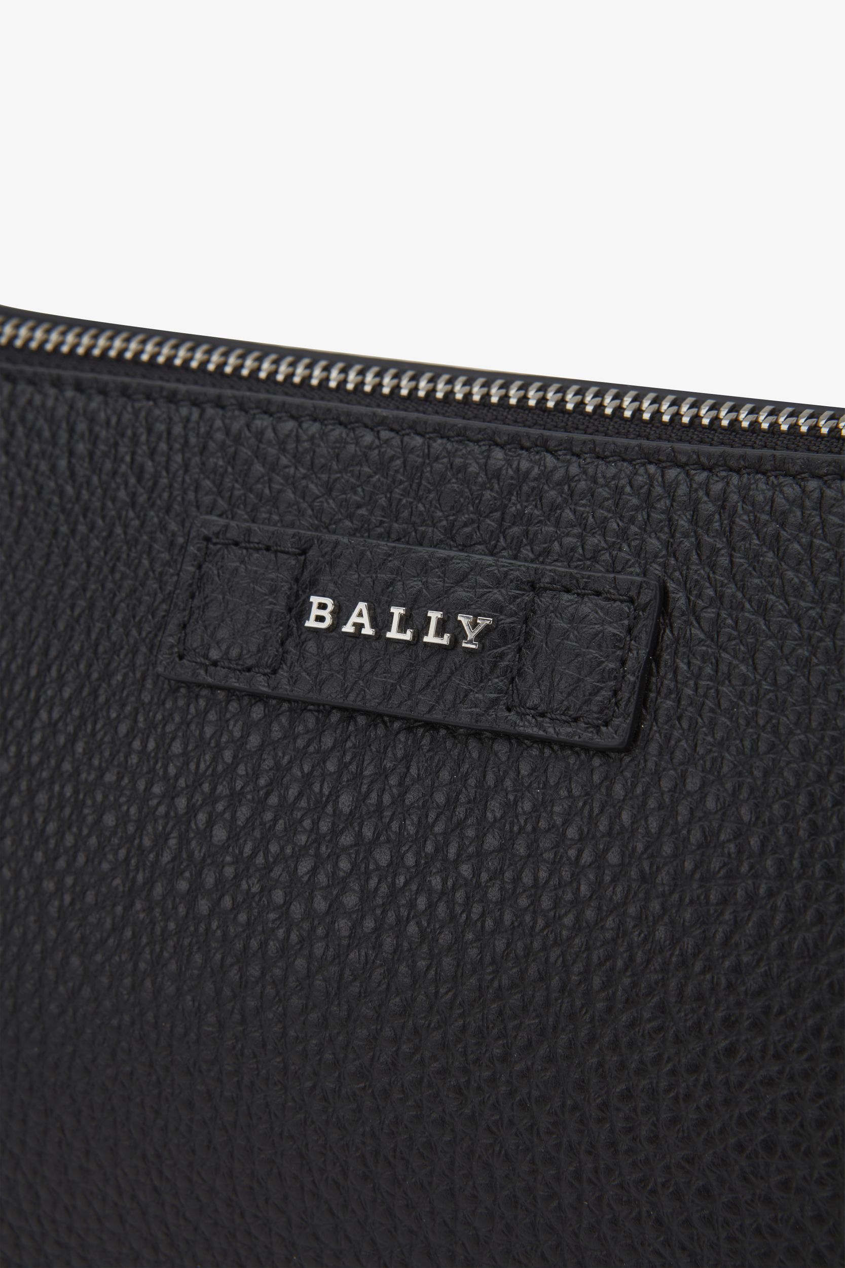 Men's Black Leather Clutch - Hombre - Bally - 04