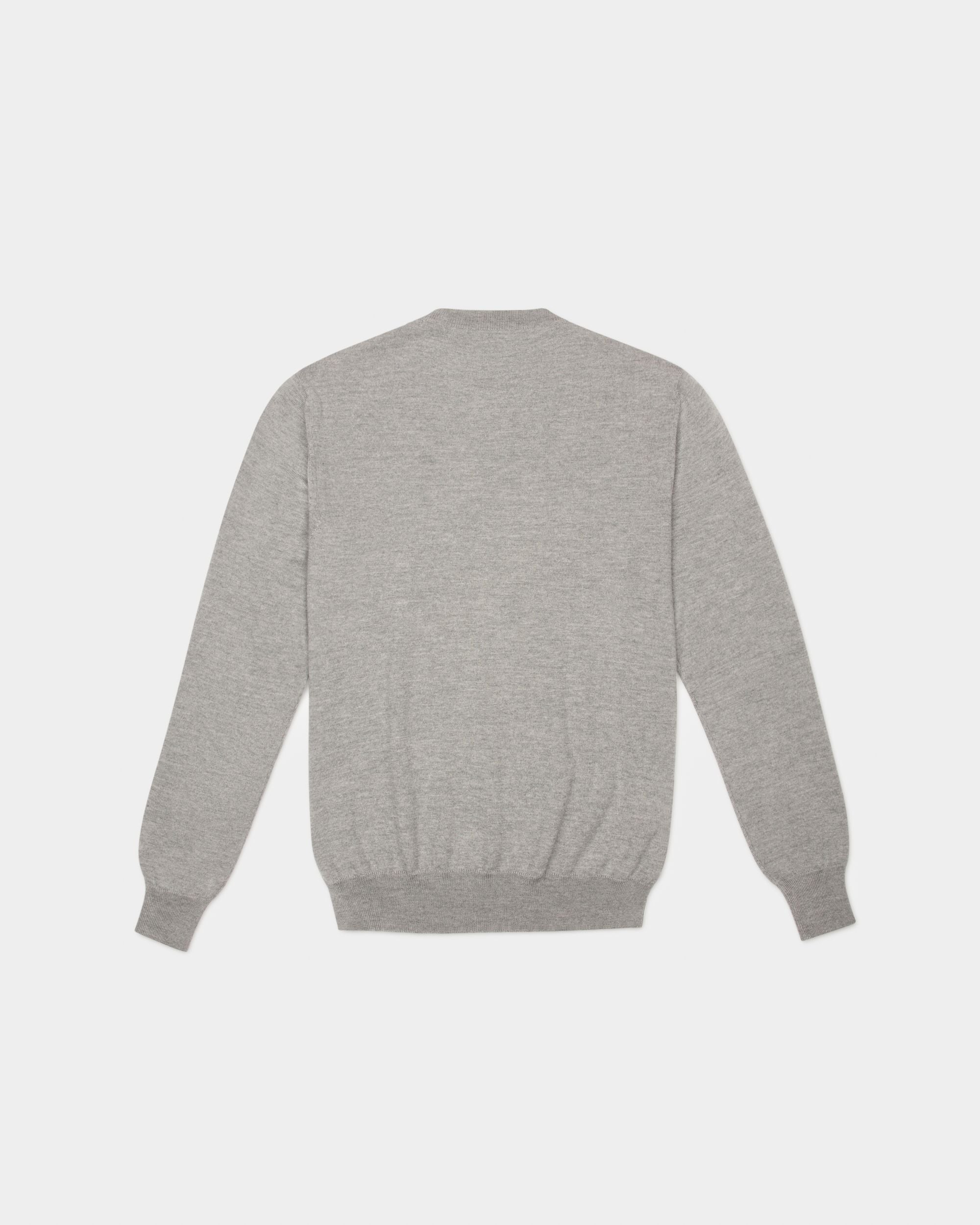 Merino Wool Top In Grey - Homme - Bally - 02