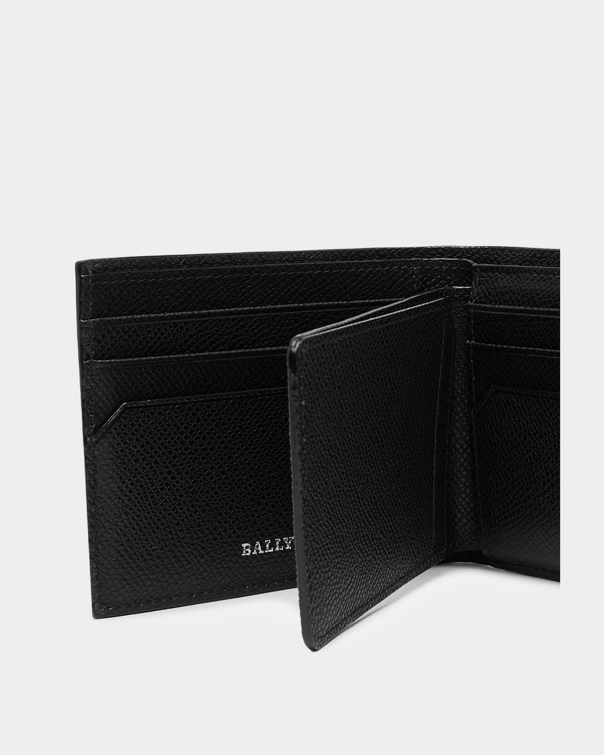 Tydan Leather Wallet In Black - Homme - Bally - 04