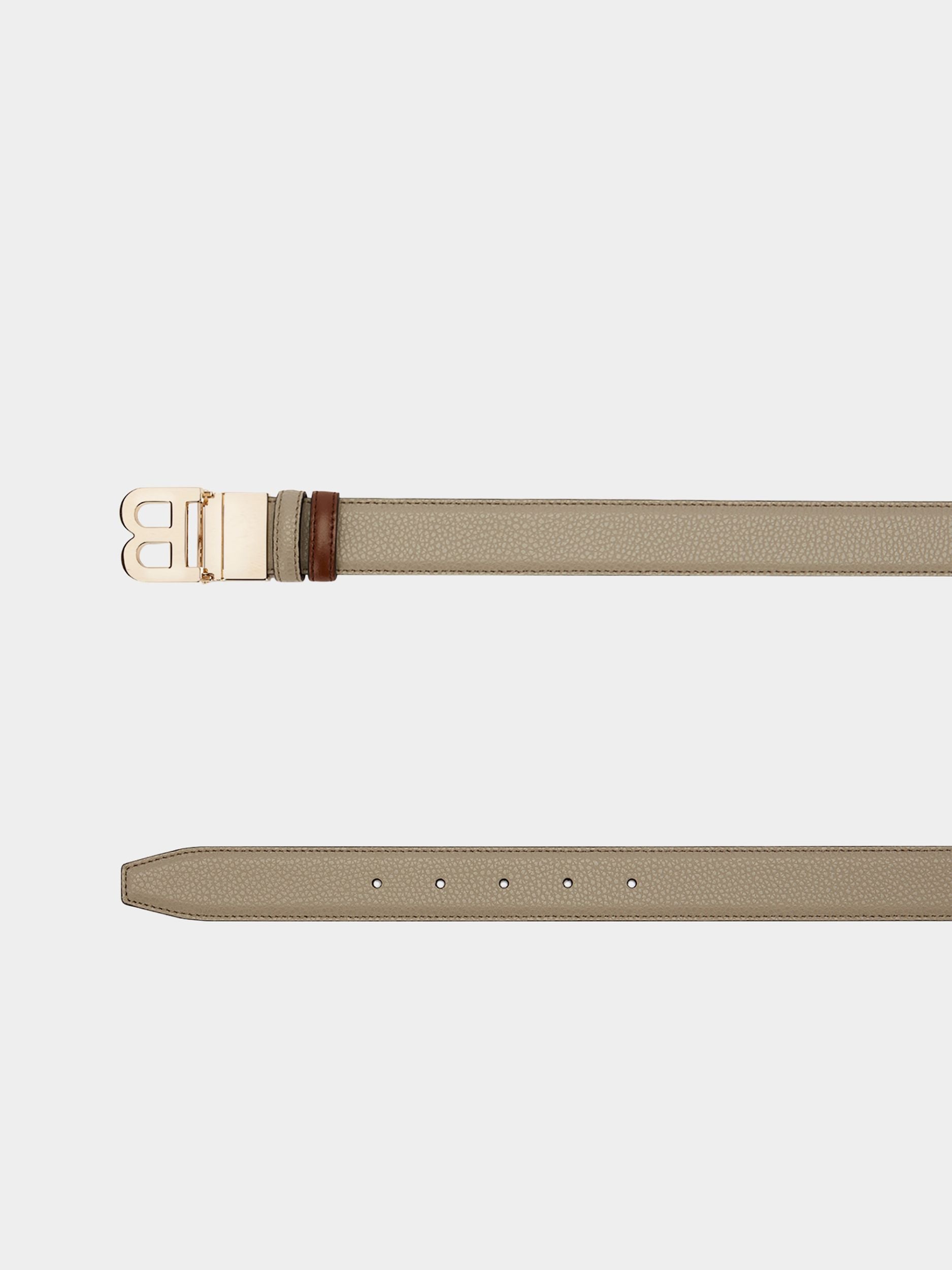 Women's Grey Leather Belt - Women's - Bally - 02