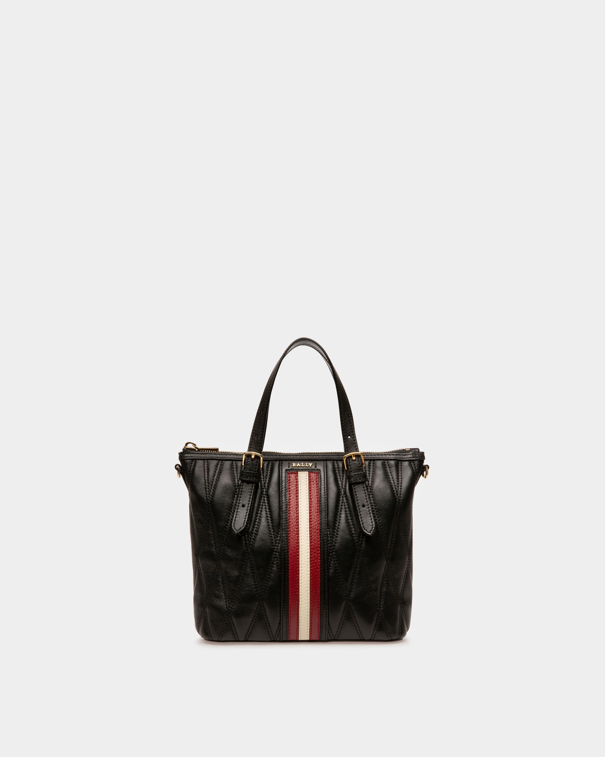 Damirah Small Cabas En Cuir Noir - Femme - Bally - 01