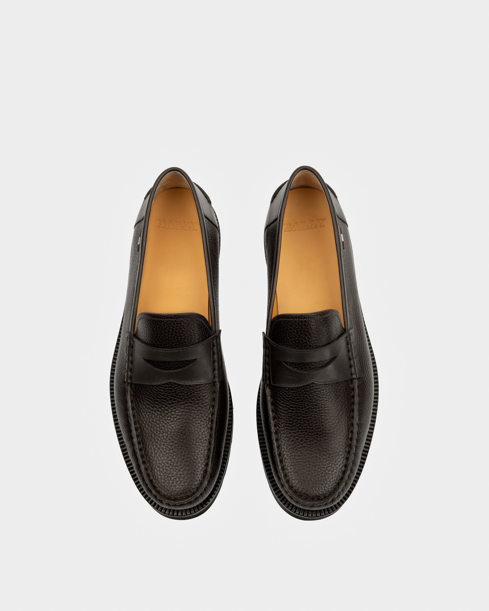 Noah Leather Loafers In Black - Homme - Bally - 02