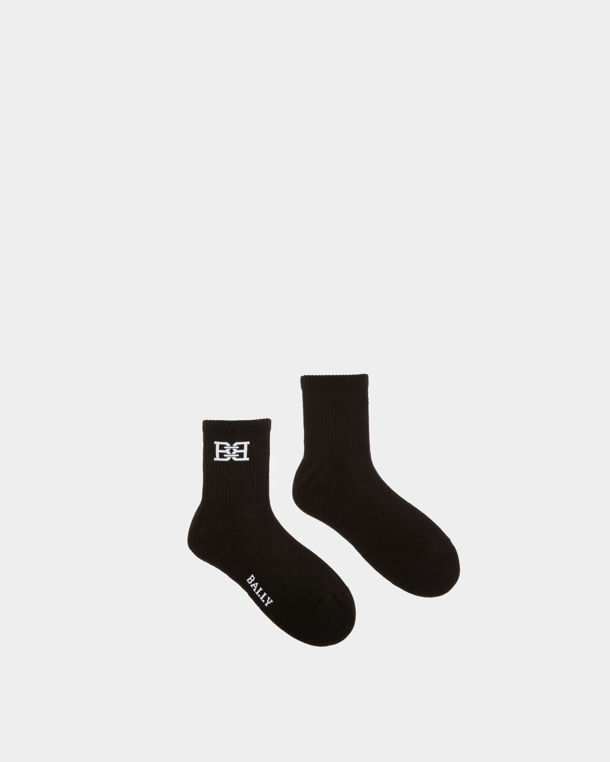 Socken Aus Schwarzem Baumwollmischgewebe - Herren - Bally - 01