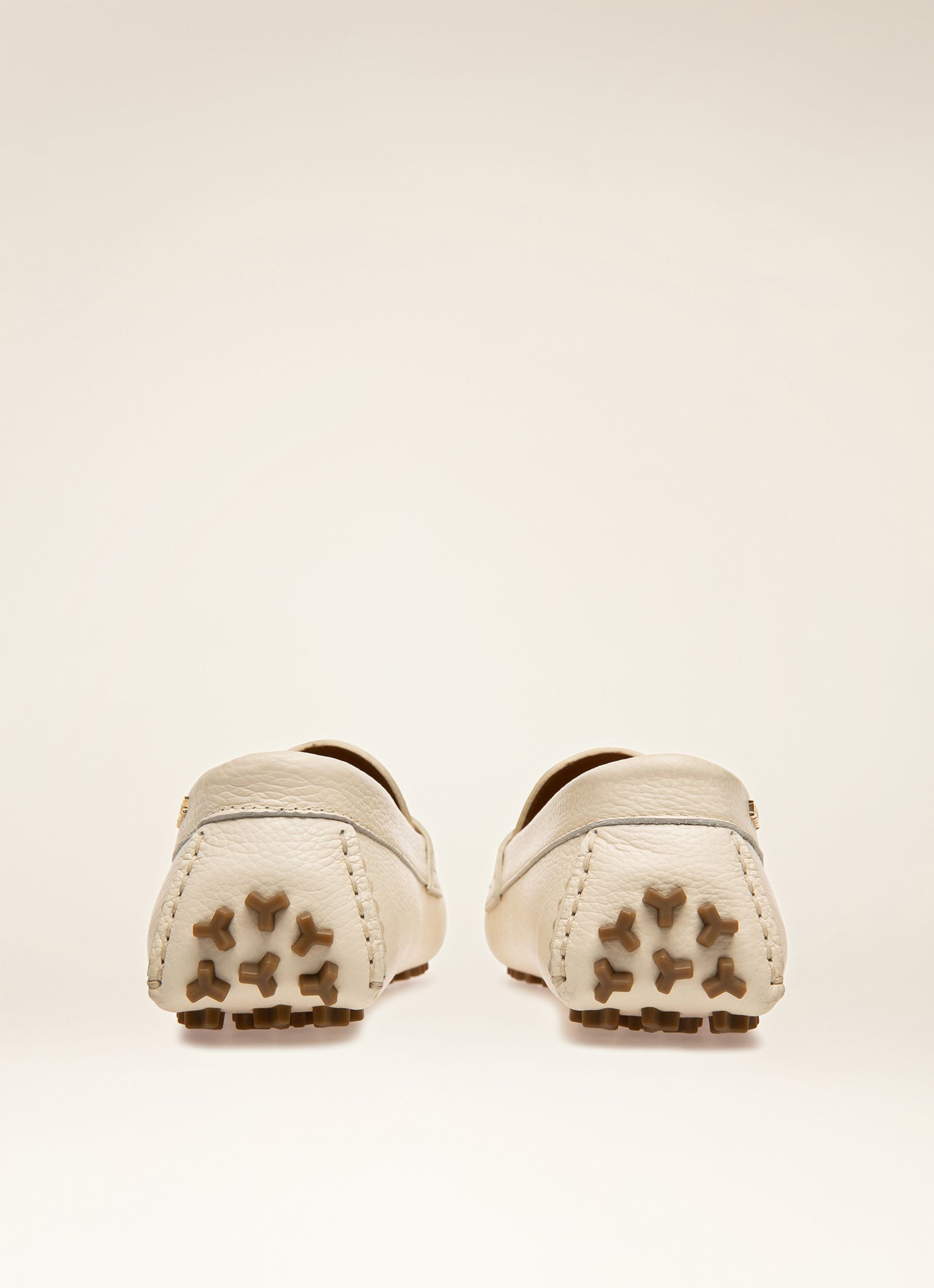 Lenya Leather Drivers In Bone - Damen - Bally - 03