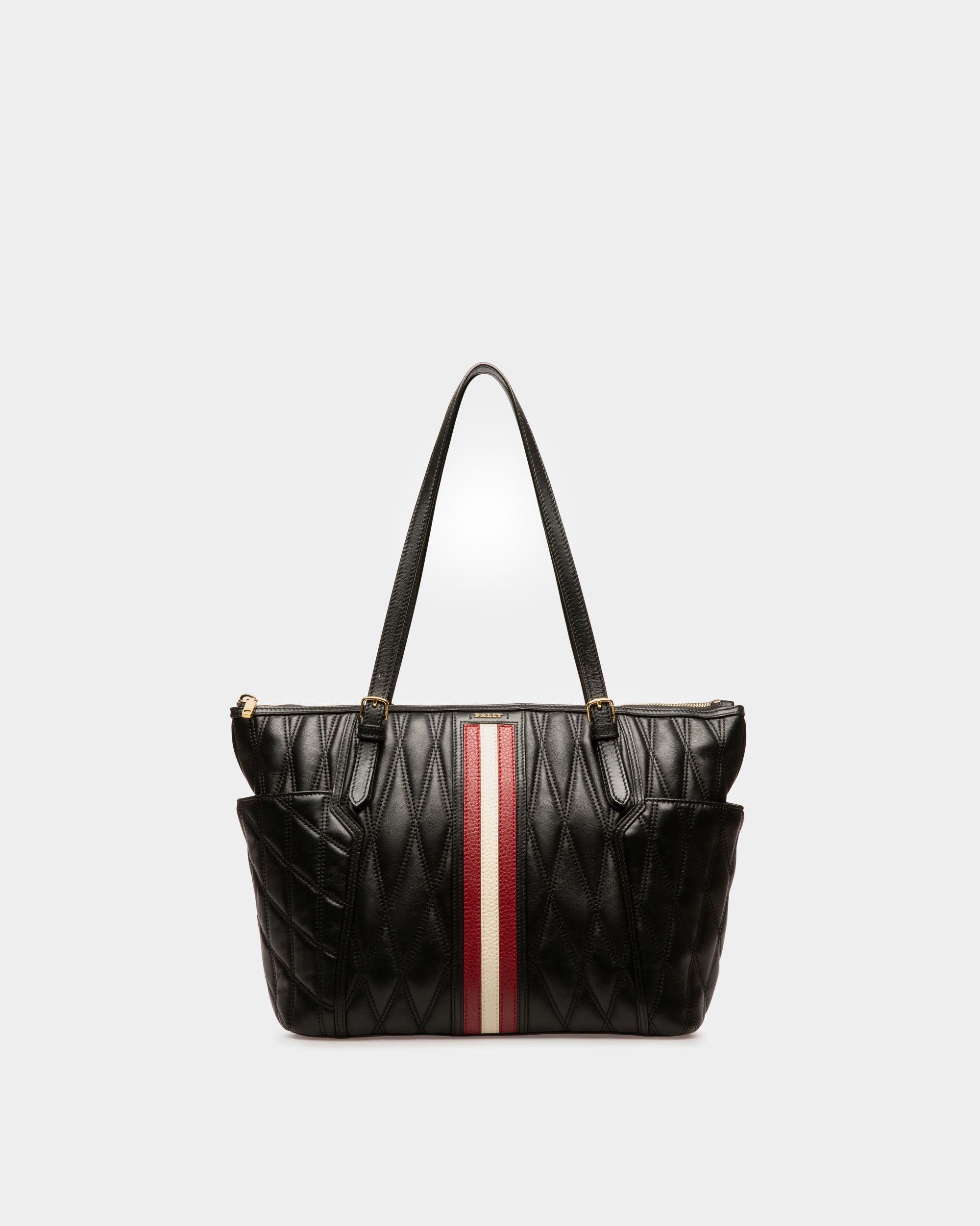 Damirah Cabas En Cuir Noir - Femme - Bally - 01