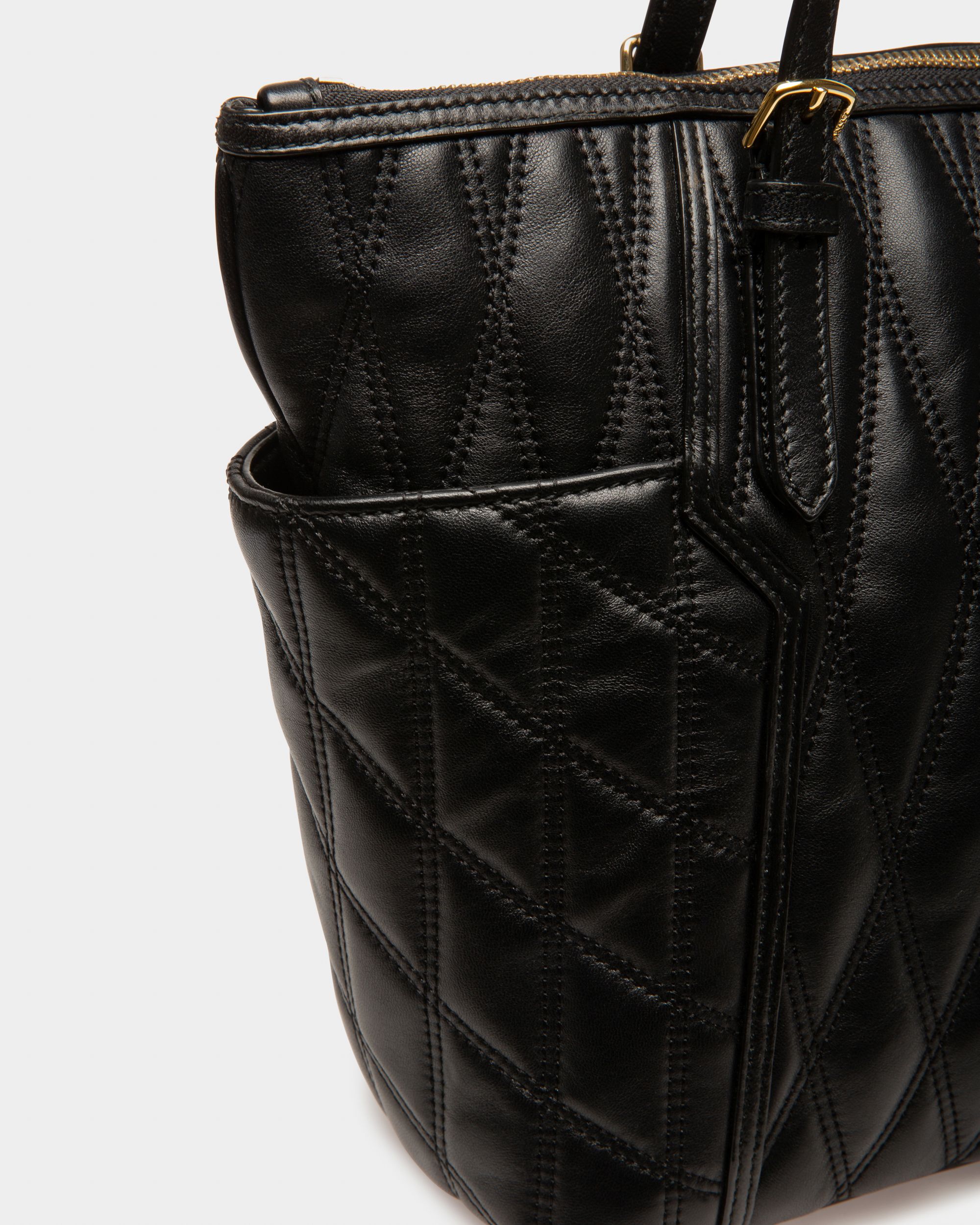 Damirah Cabas En Cuir Noir - Femme - Bally - 04
