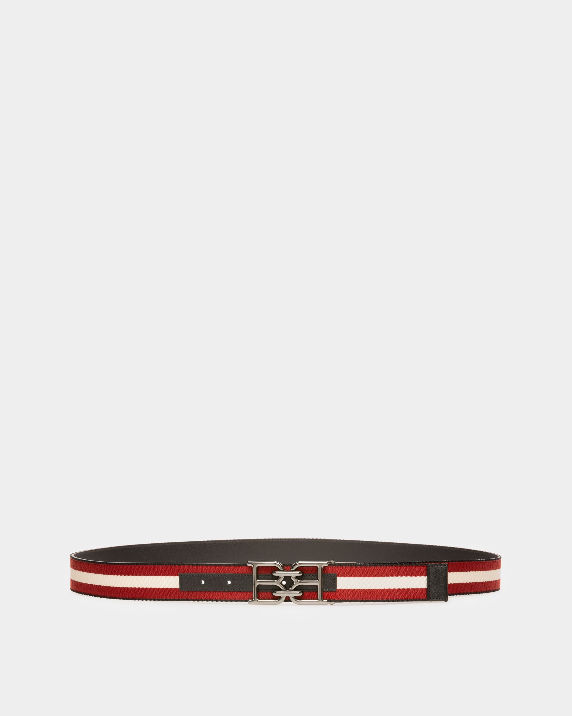 B-Chain Fabric 35mm Belt In Black - Men's - Bally - 01