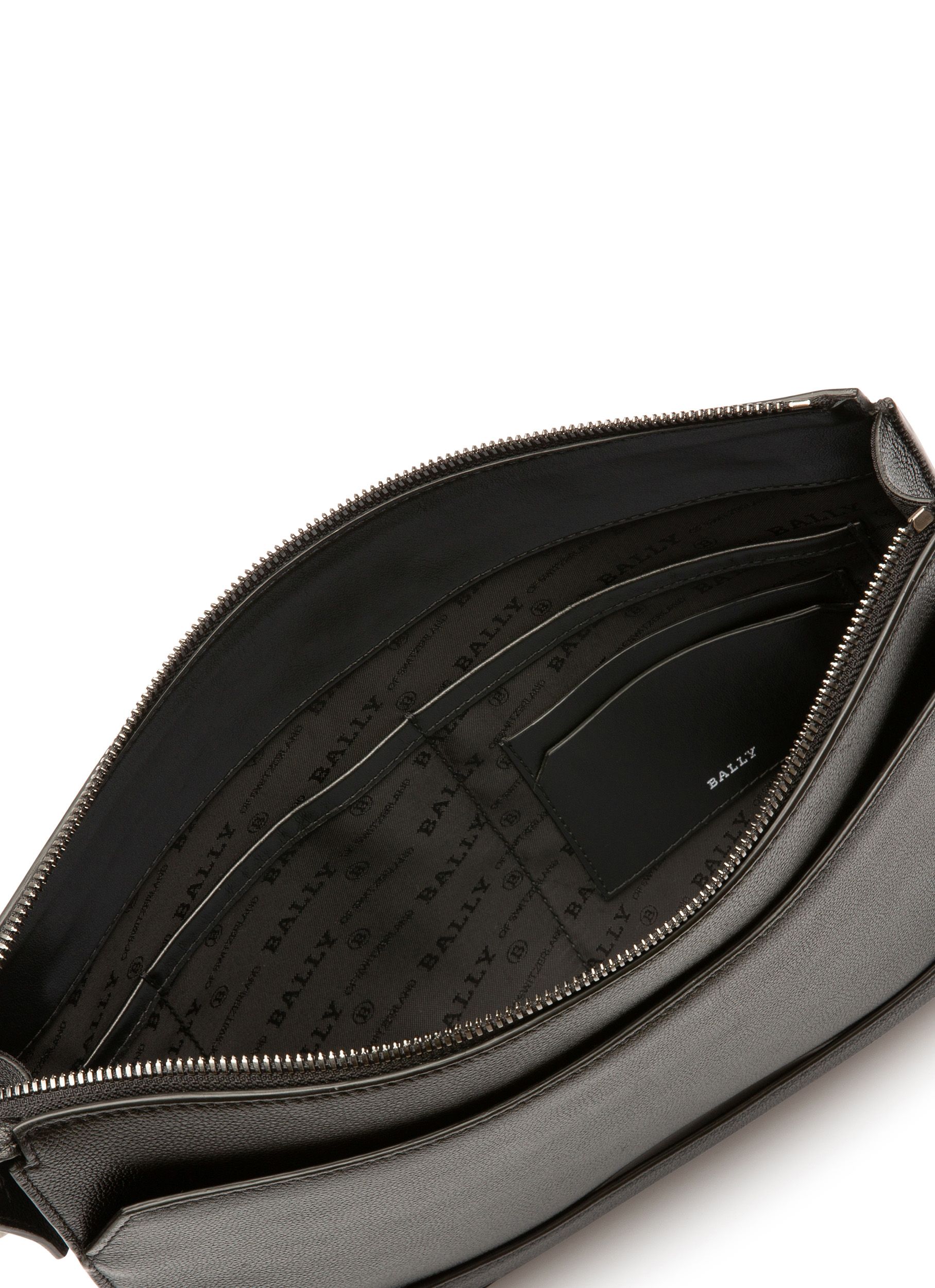 Eming Cartera De Mano De Piel En Negro - Hombre - Bally - 04