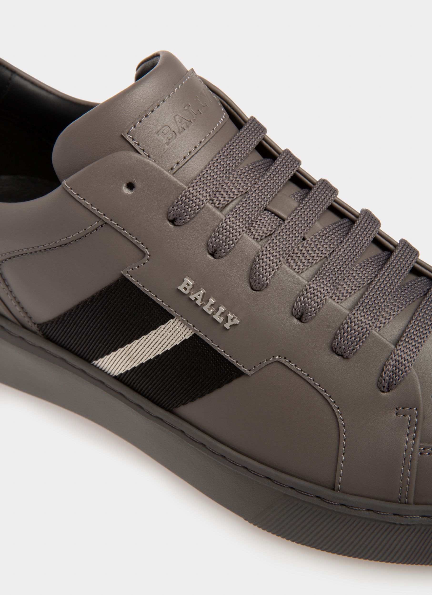 Moony Sneaker Aus Leder In Anthrazitgrau - Herren - Bally - 06