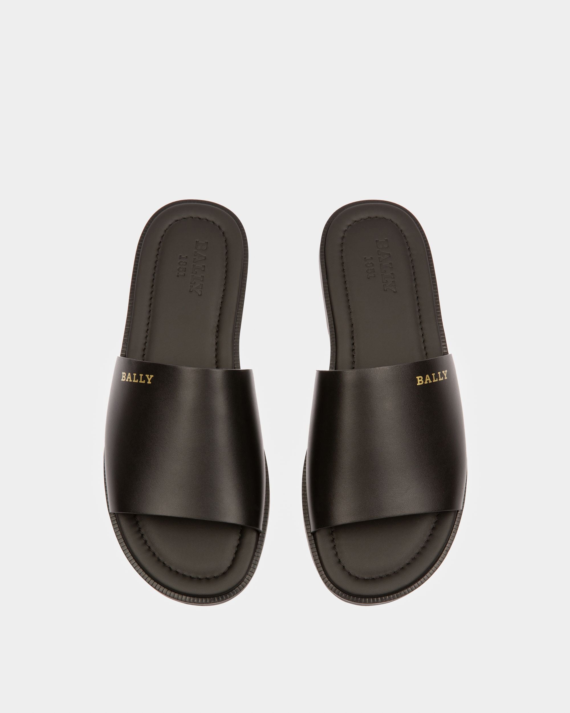 Jammer Sandales En Cuir Noir - Homme - Bally - 02