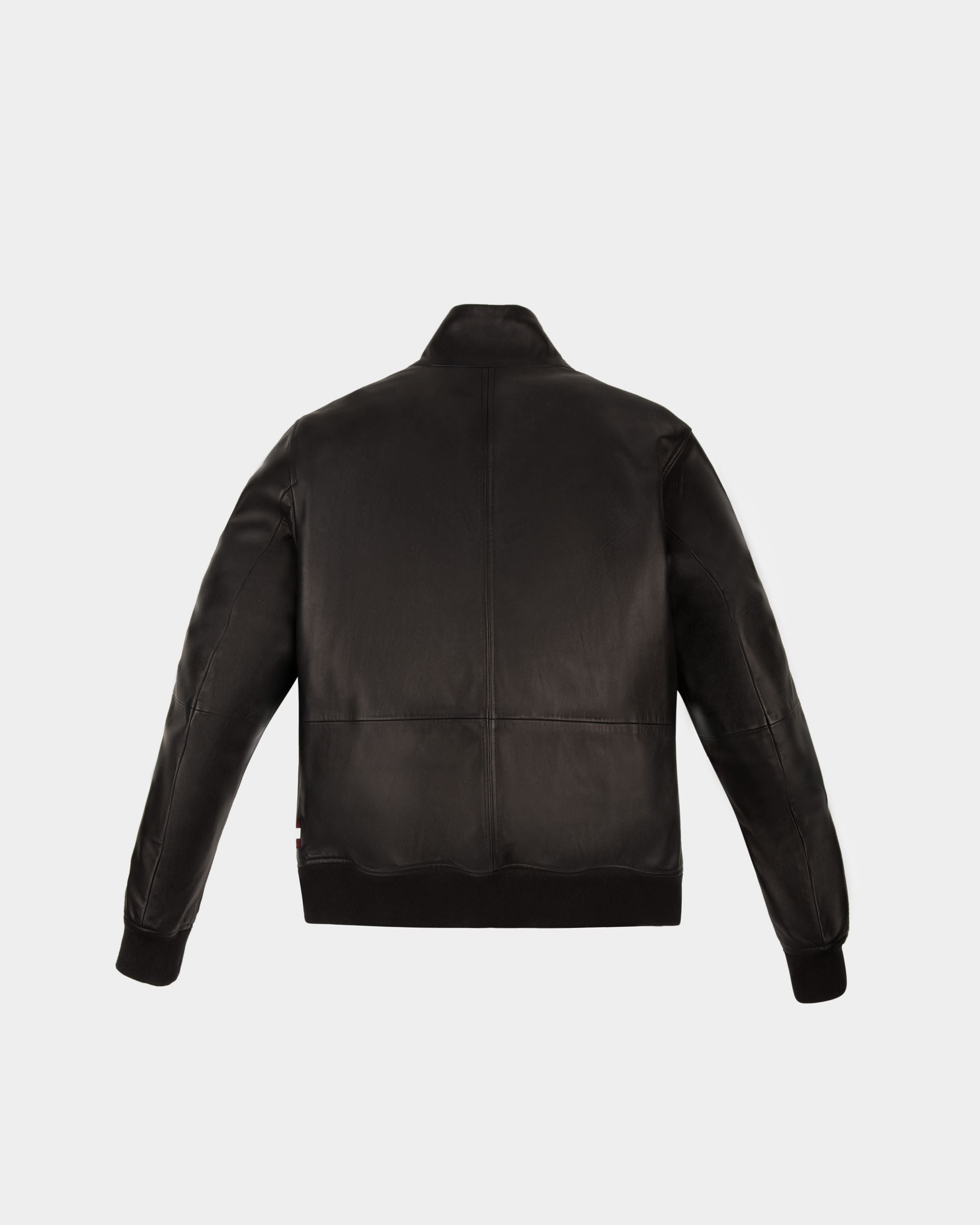 Leather Bomber Jacket In Black - Men's - Bally - 02