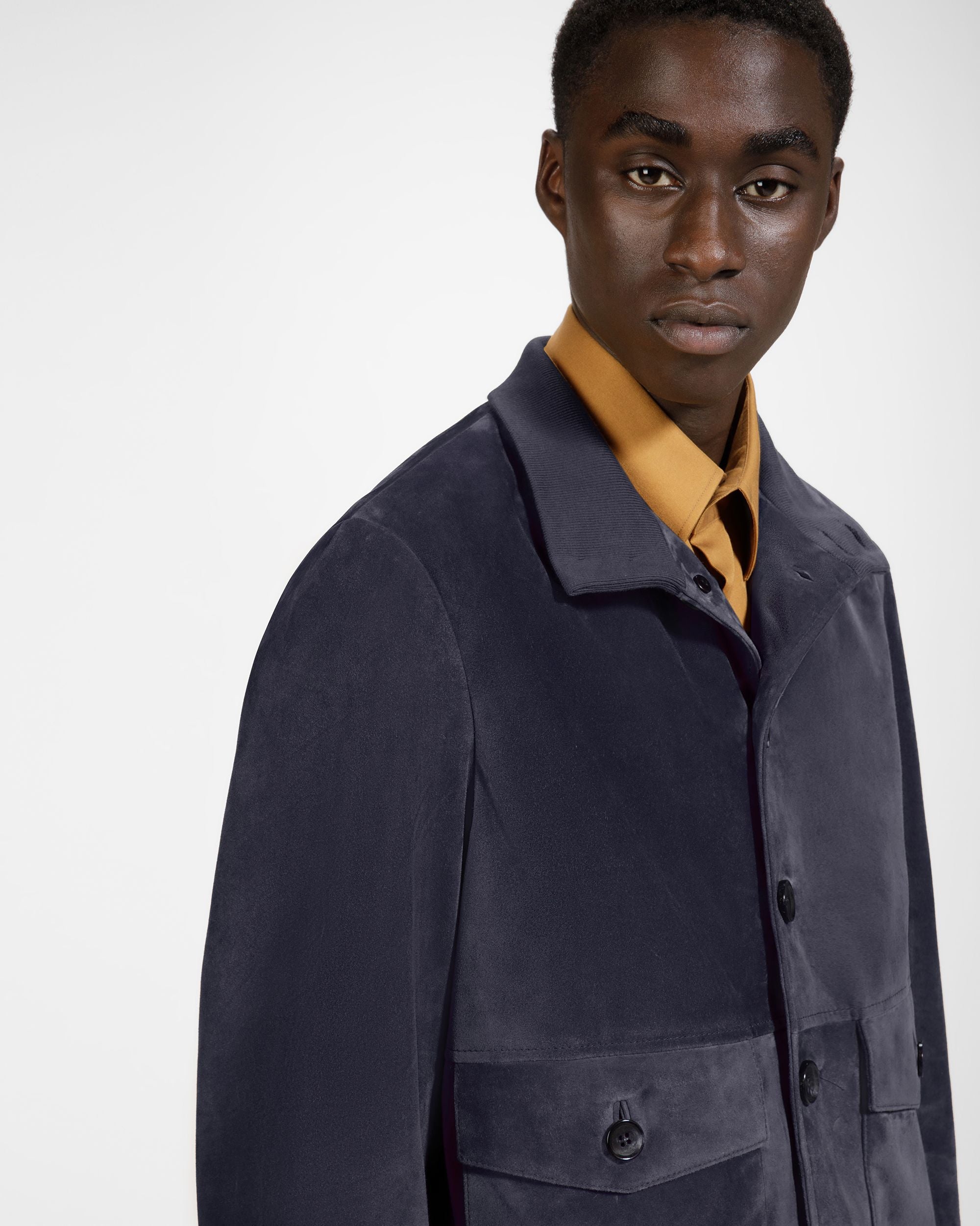 Blouson-Bomberjacke Aus Blauem Leder - Herren - Bally - 05
