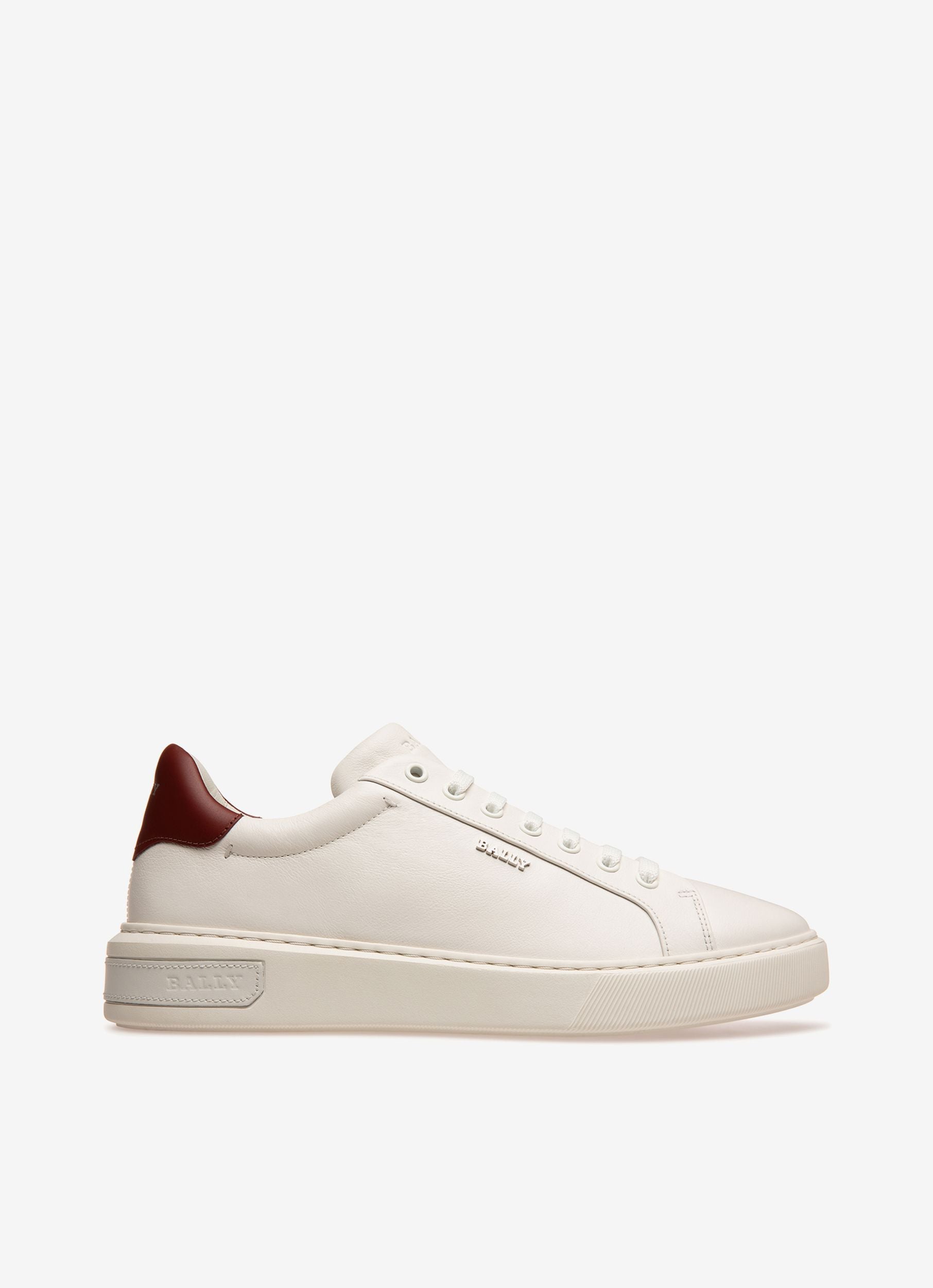 Miky Leather Sneakers In White - Men's - Bally - 01