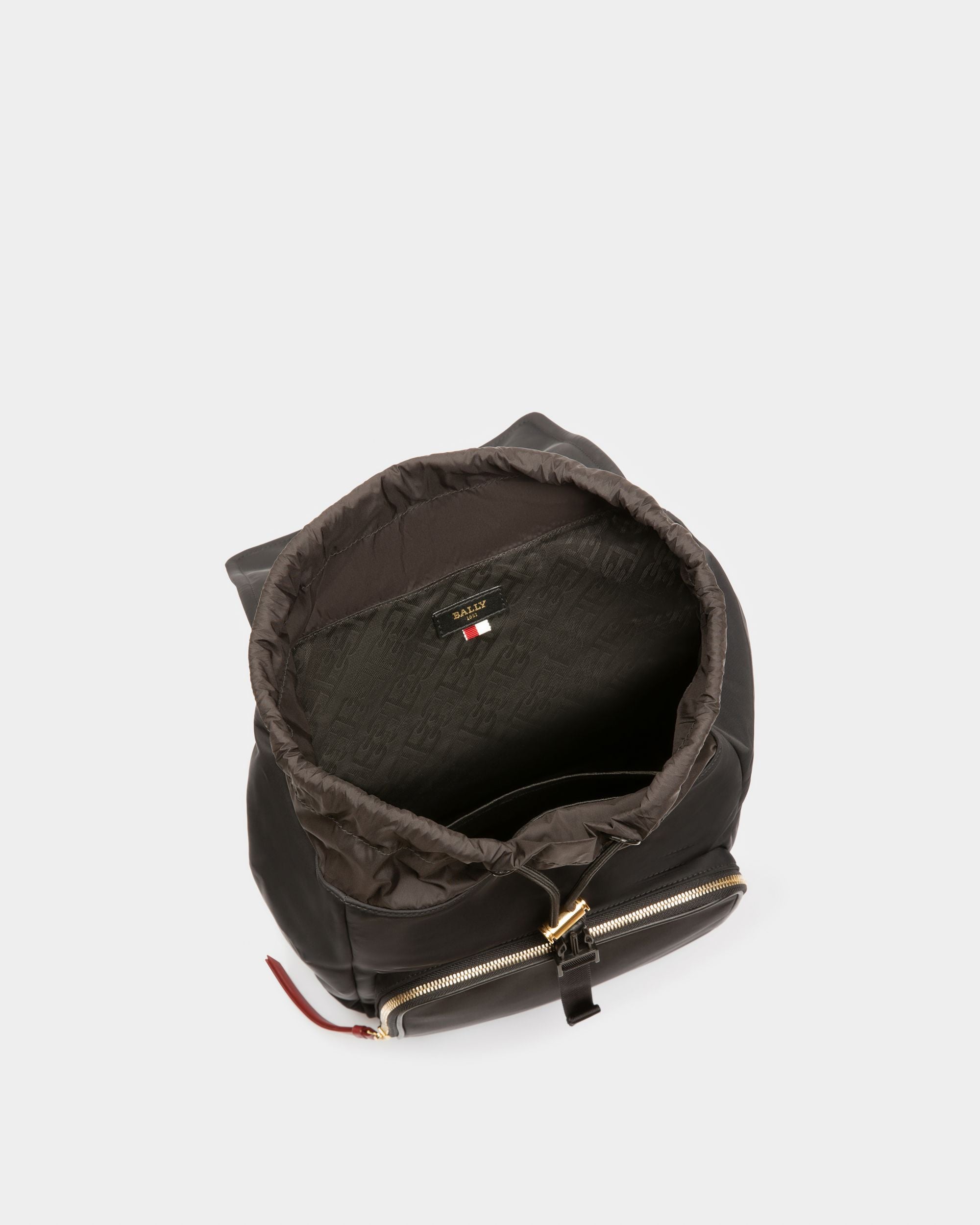Elza Rucksack Aus Schwarzem Recyceltem Nylon - Damen - Bally - 03