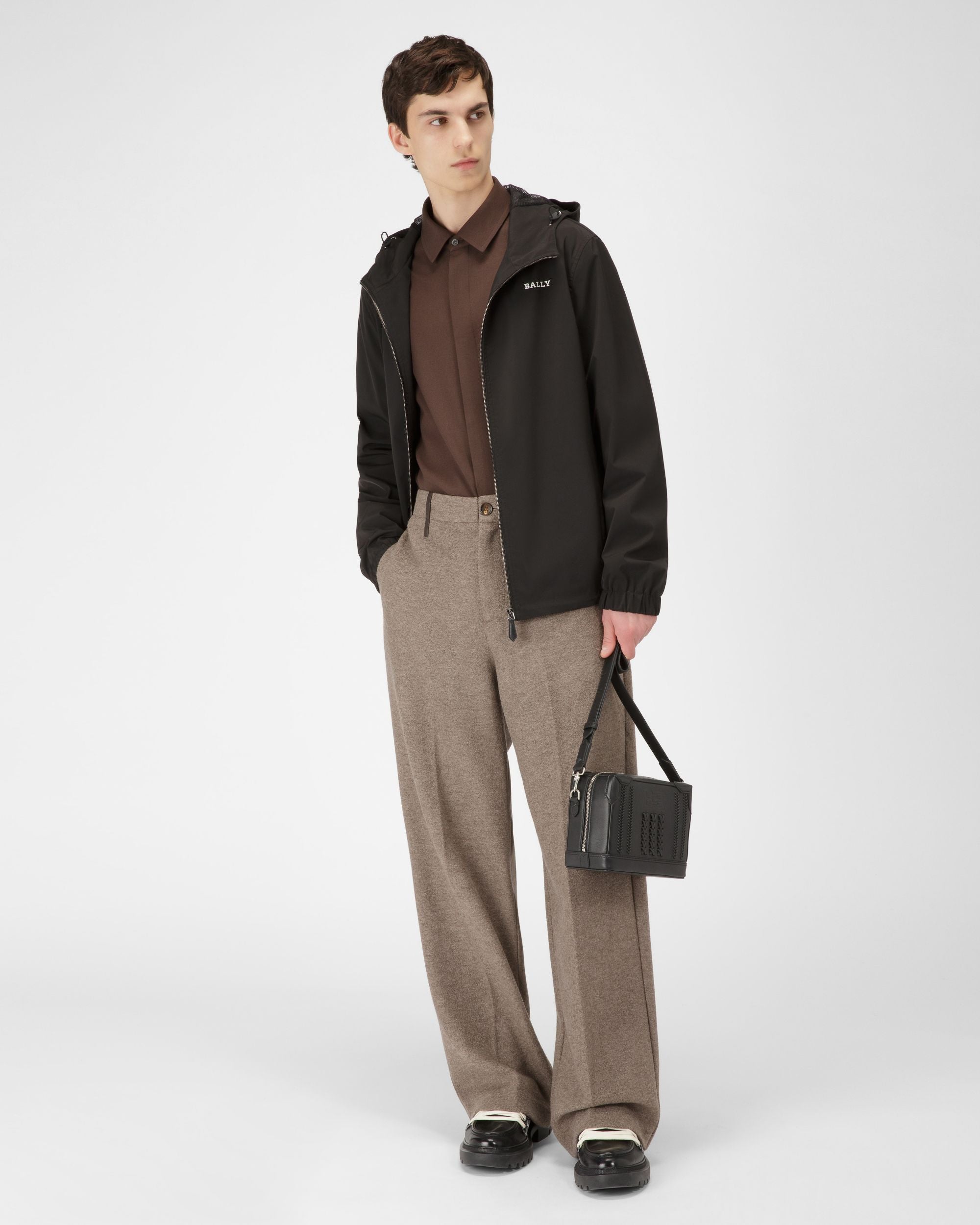 Coupe-Vent En Nylon Noir - Homme - Bally - 02