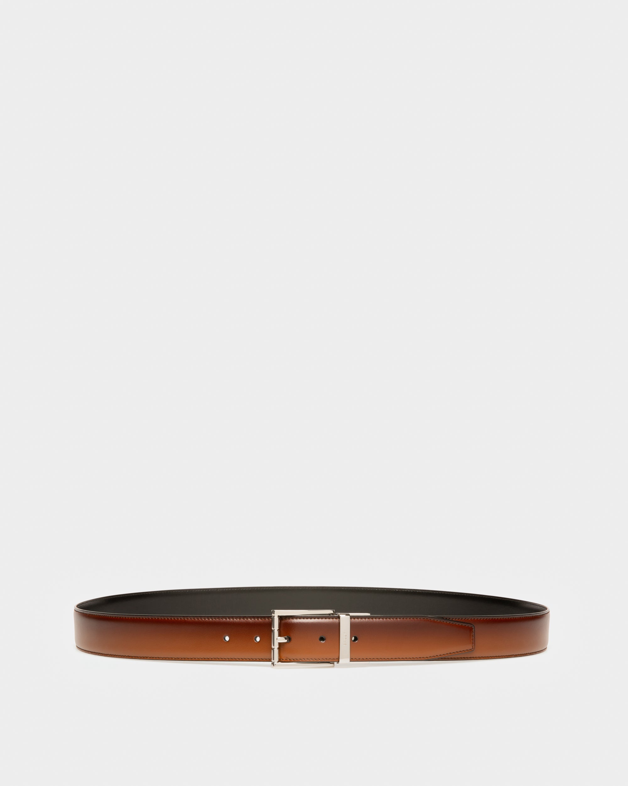 Astor Ceinture De 35 mm En Cuir Marron - Homme - Bally - 01