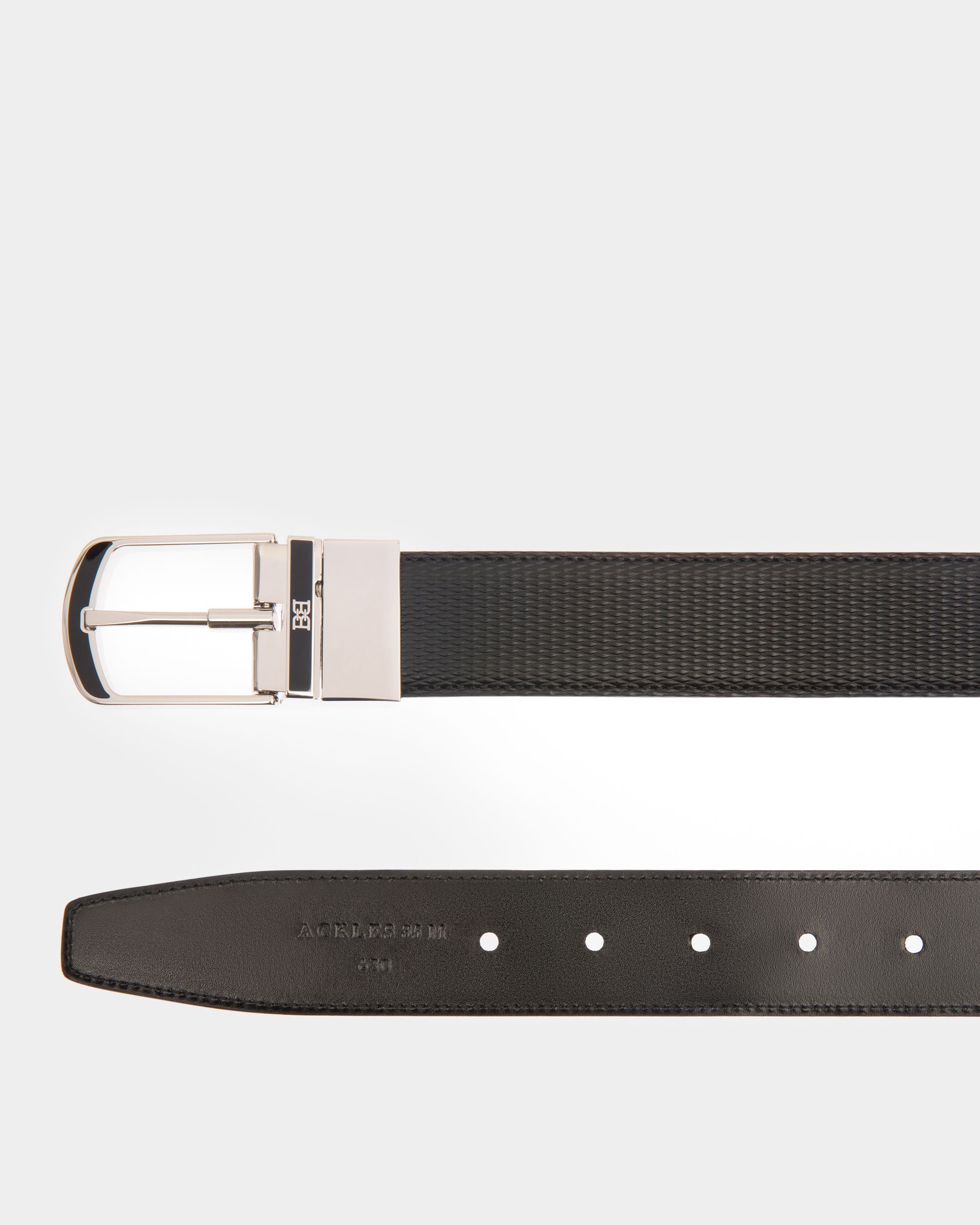 Ackles Ceinture 35 Mm En Cuir Noir - Homme - Bally - 05