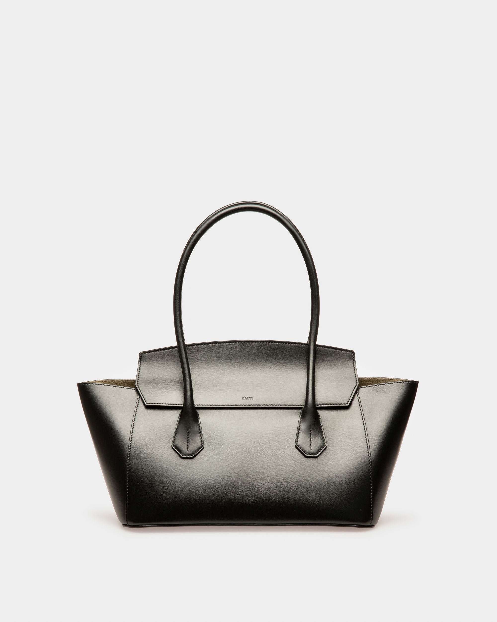 Sandah Sac À Main À Anses En Cuir Noir - Femme - Bally - 01