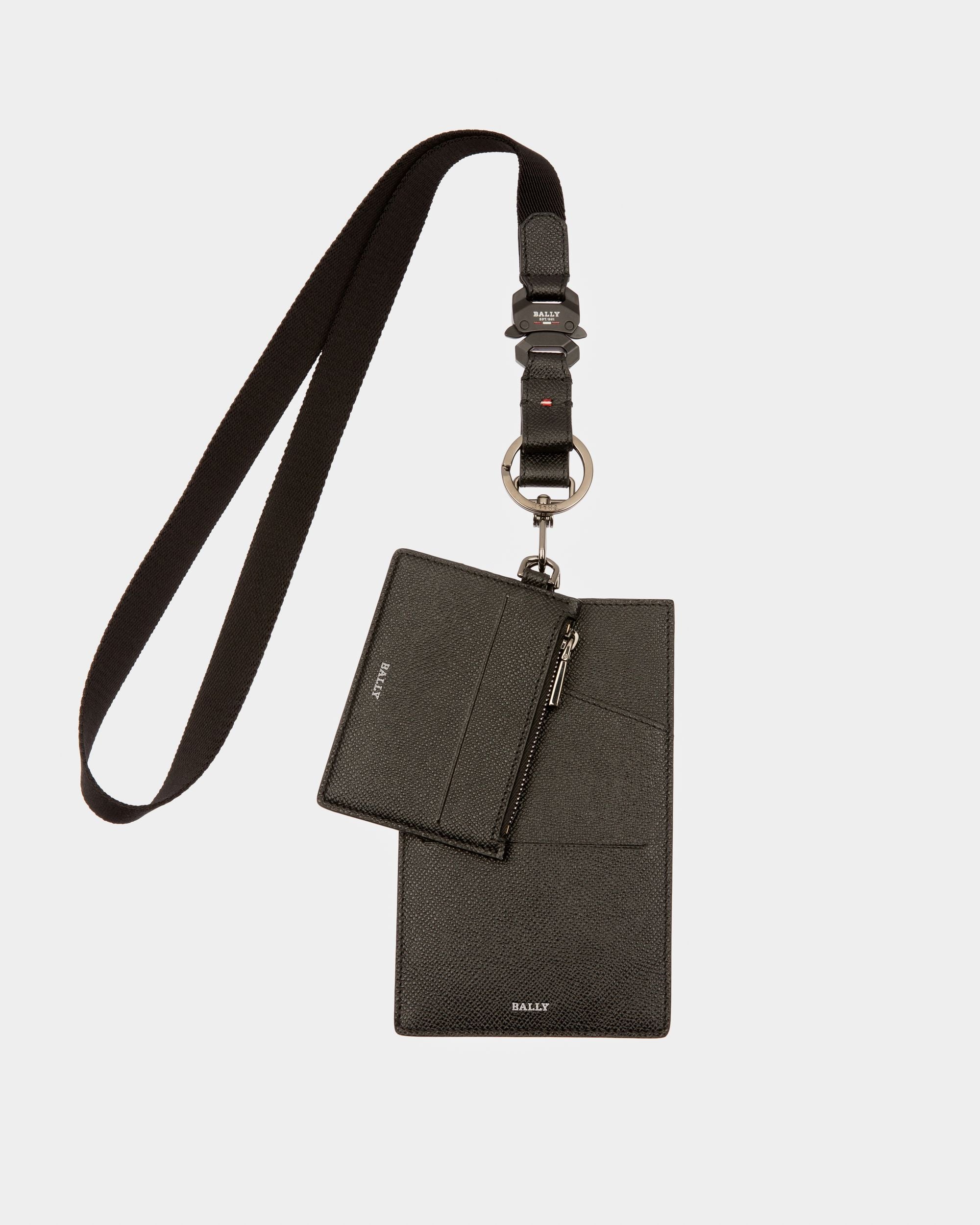 Braad Portefeuille Et Étui Pour Téléphone En Cuir Noir - Homme - Bally - 01