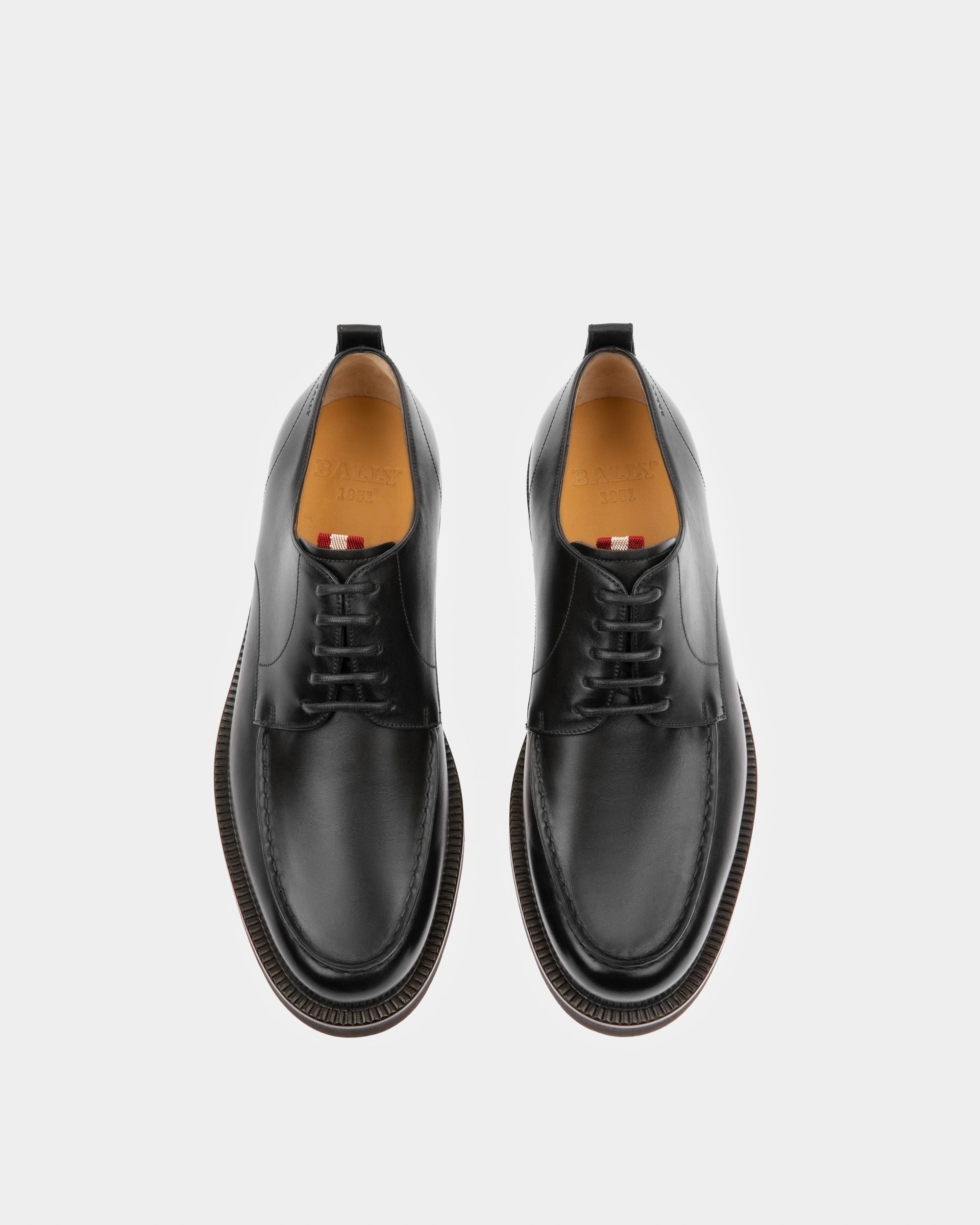 Norber Derbies En Cuir Noir - Homme - Bally - 02