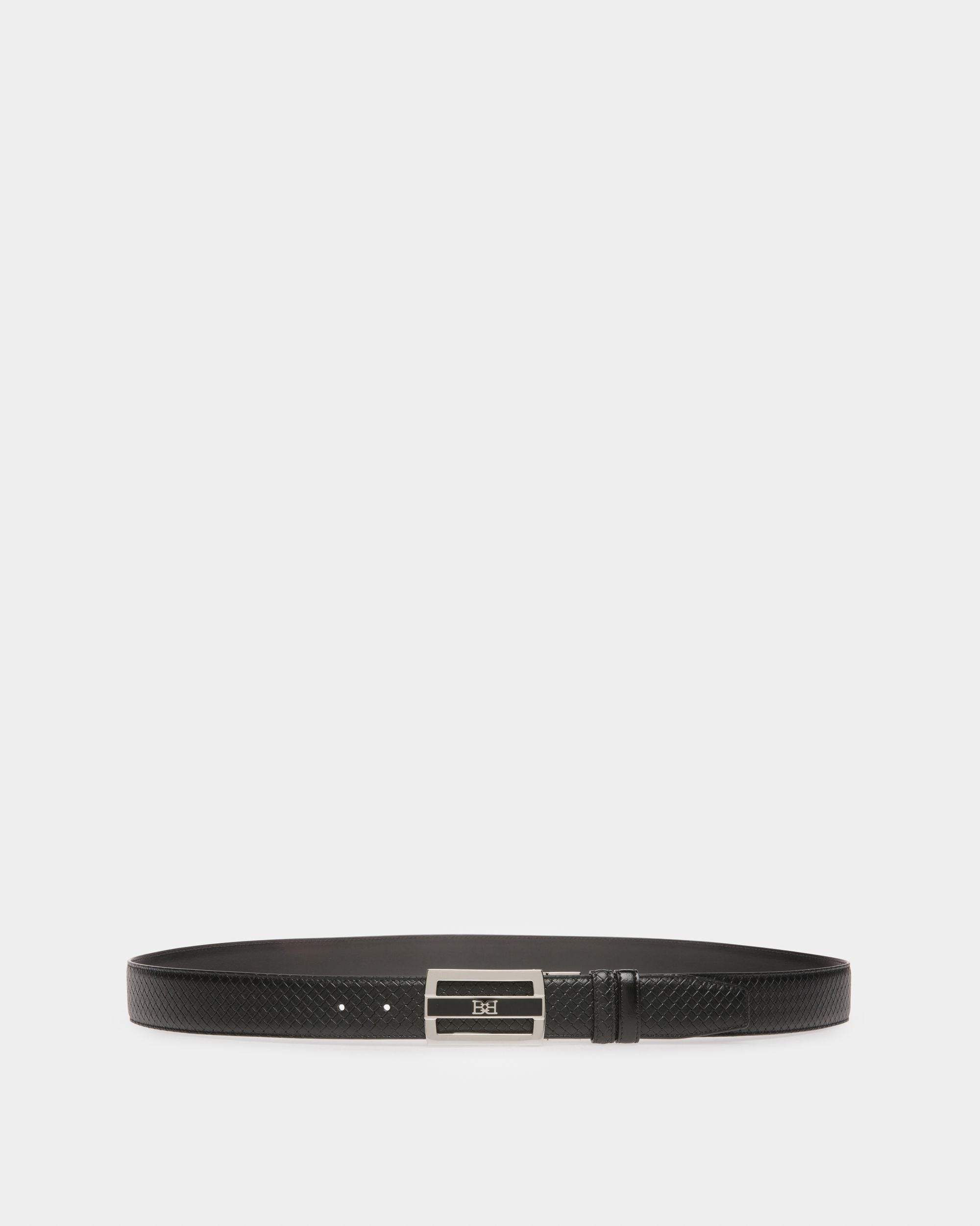 Owen Ceinture De 35 Mm En Cuir Noir - Homme - Bally - 01