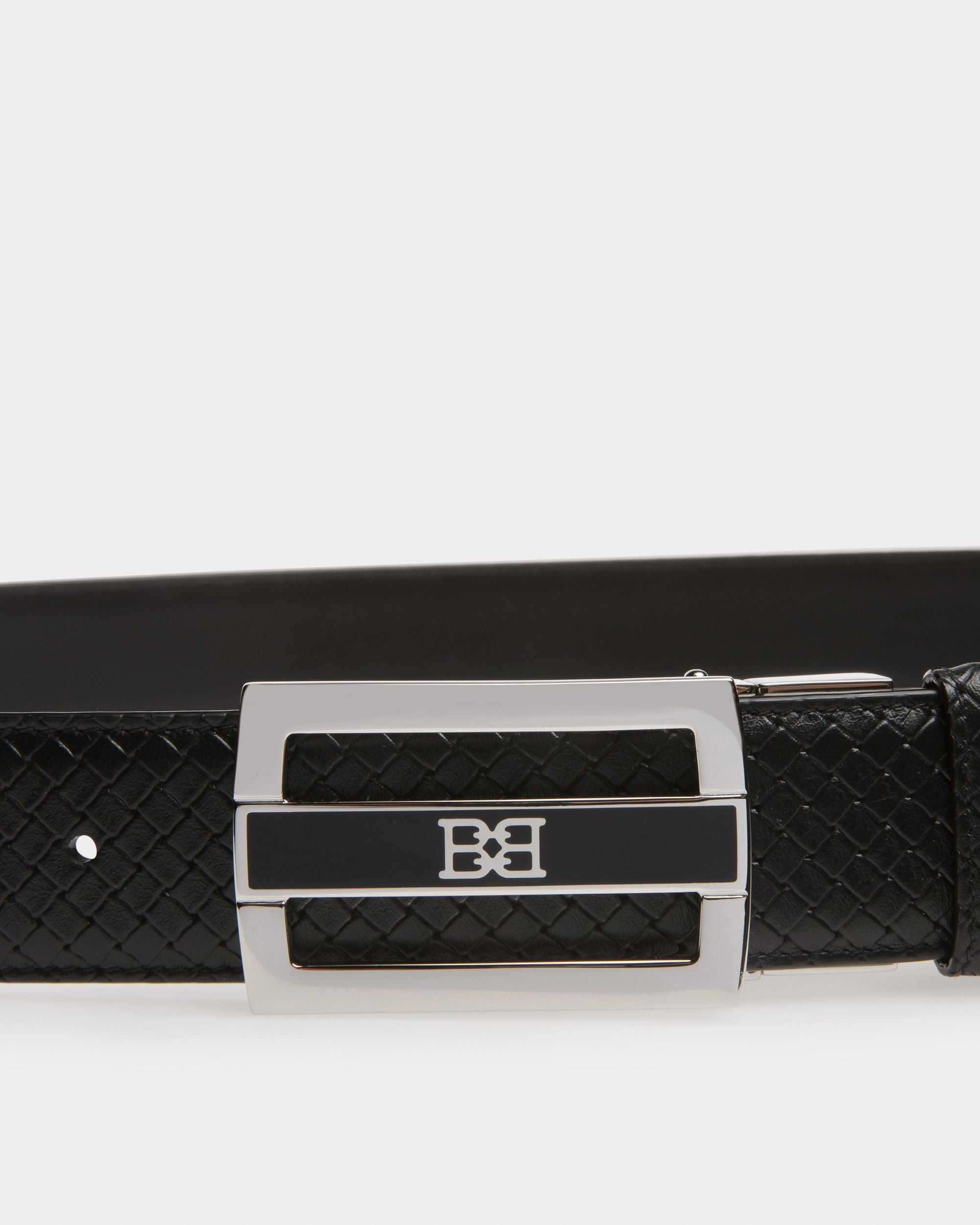 Owen Ceinture De 35 Mm En Cuir Noir - Homme - Bally - 03