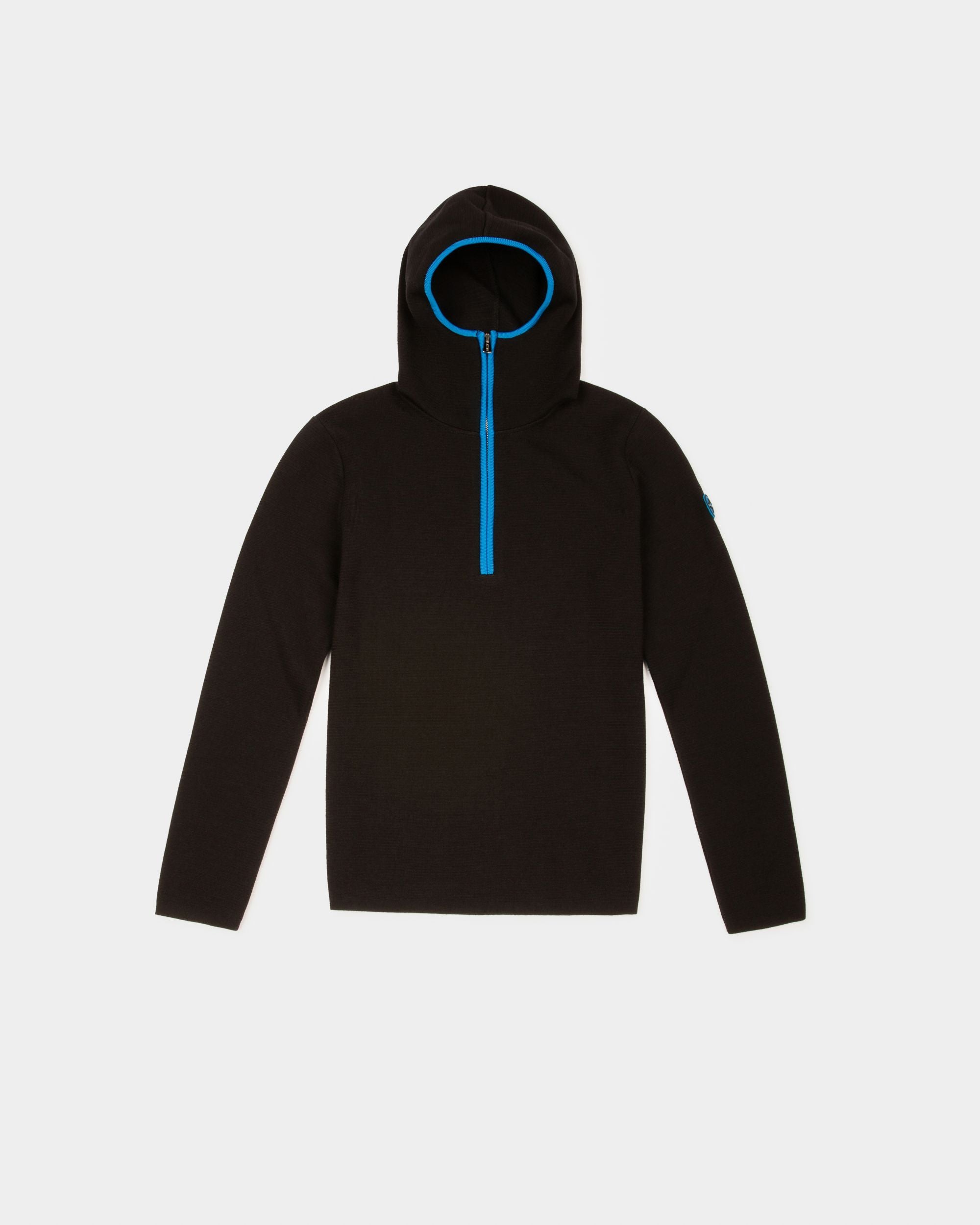 Merino Wool Blend Outerwear In Black - Femme - Bally - 01