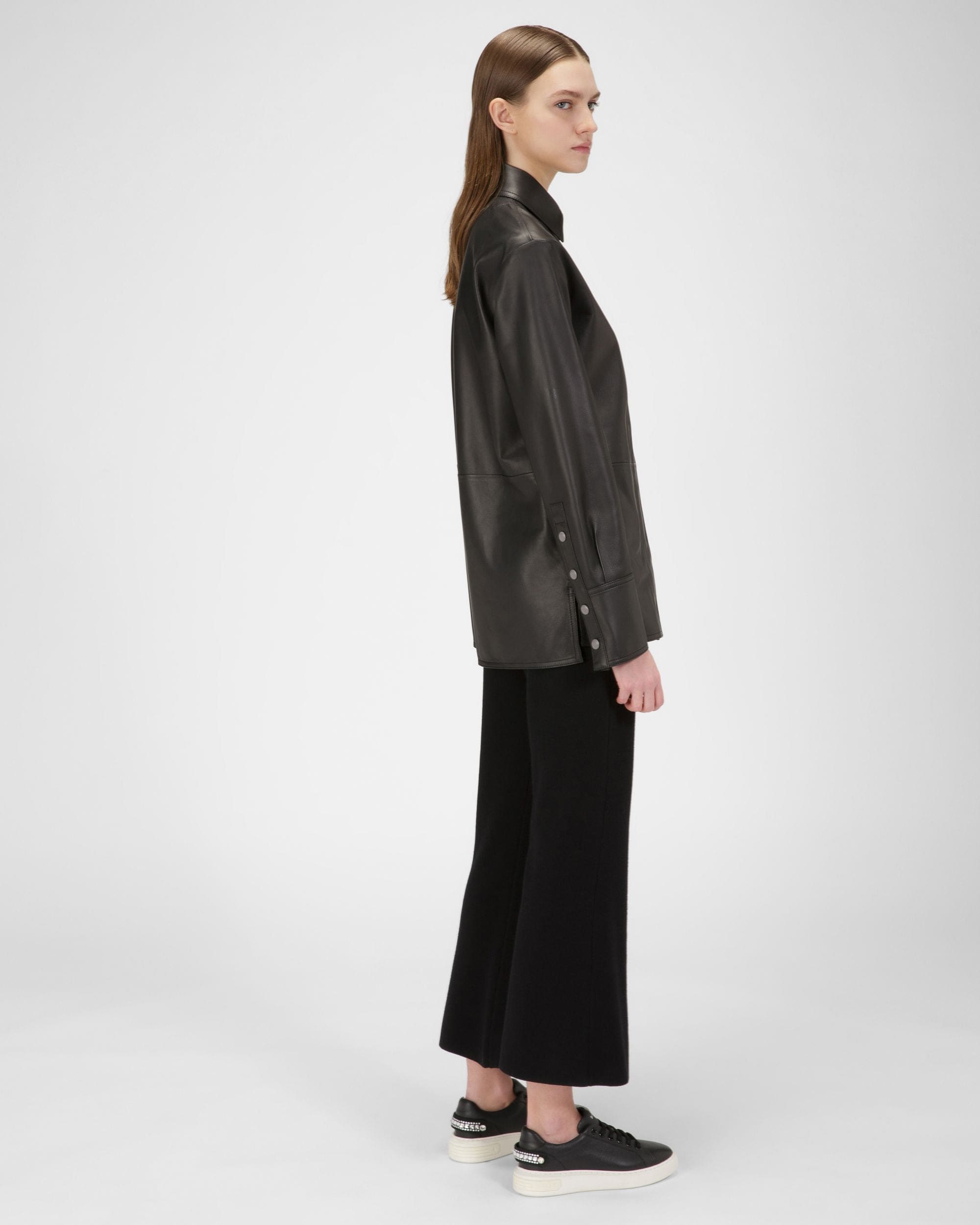 Malya Sneakers En Cuir Noir - Femme - Bally - 03
