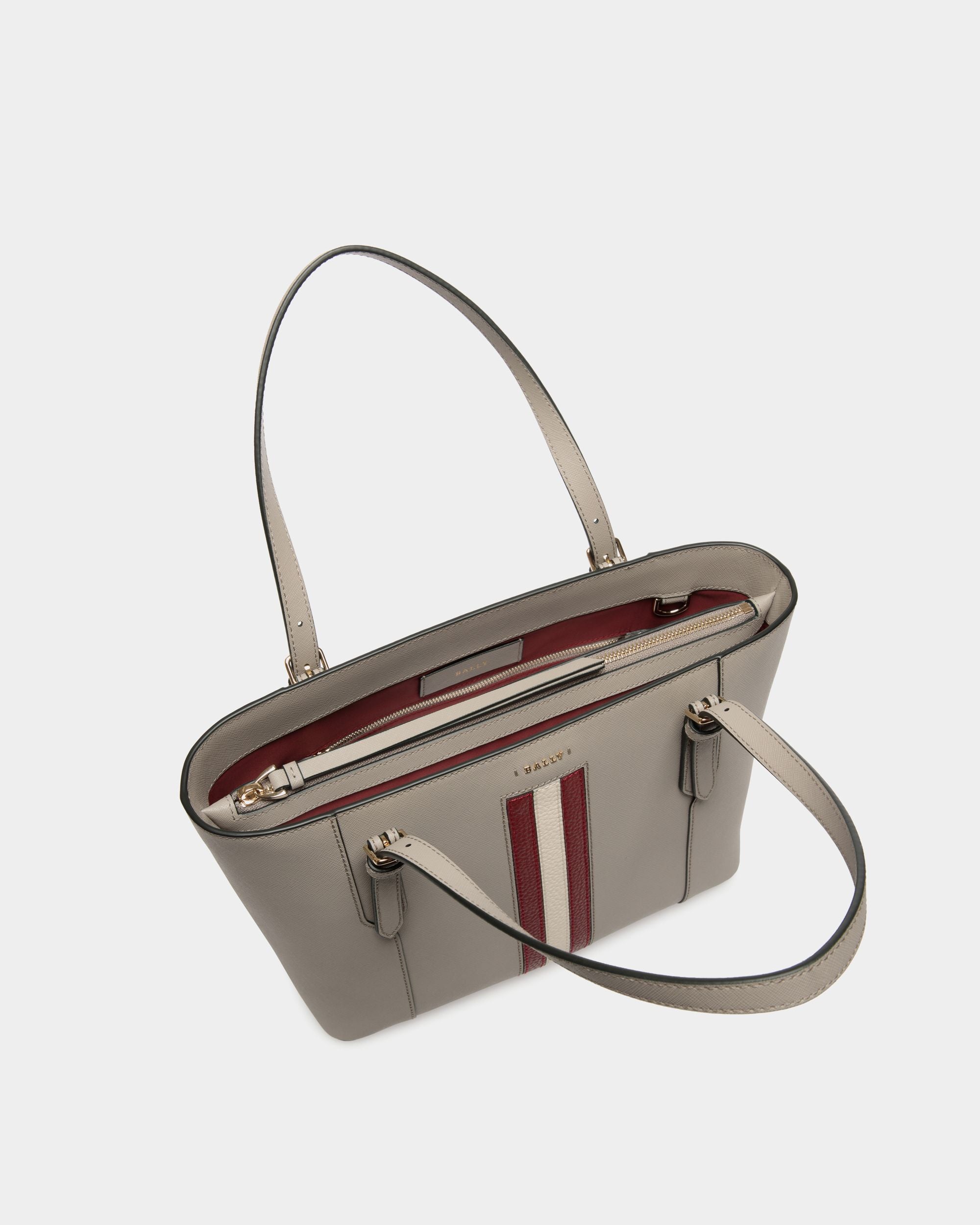 Tote In Grey Bovine Split - Women's - Bally - 04