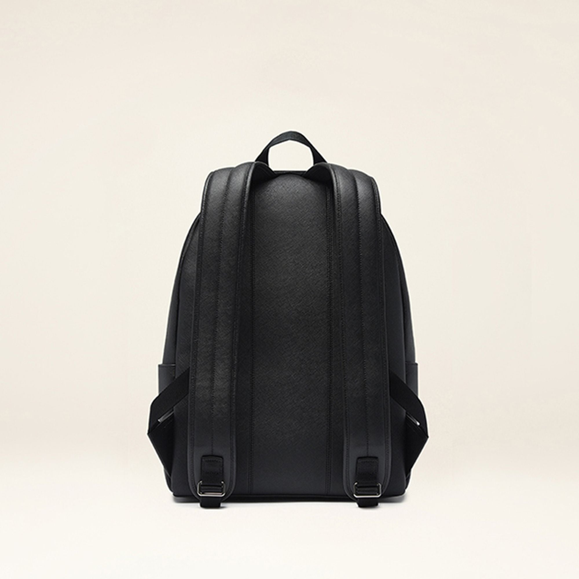 Men's Black Leather Casual Backpack - Men's - Bally - 02