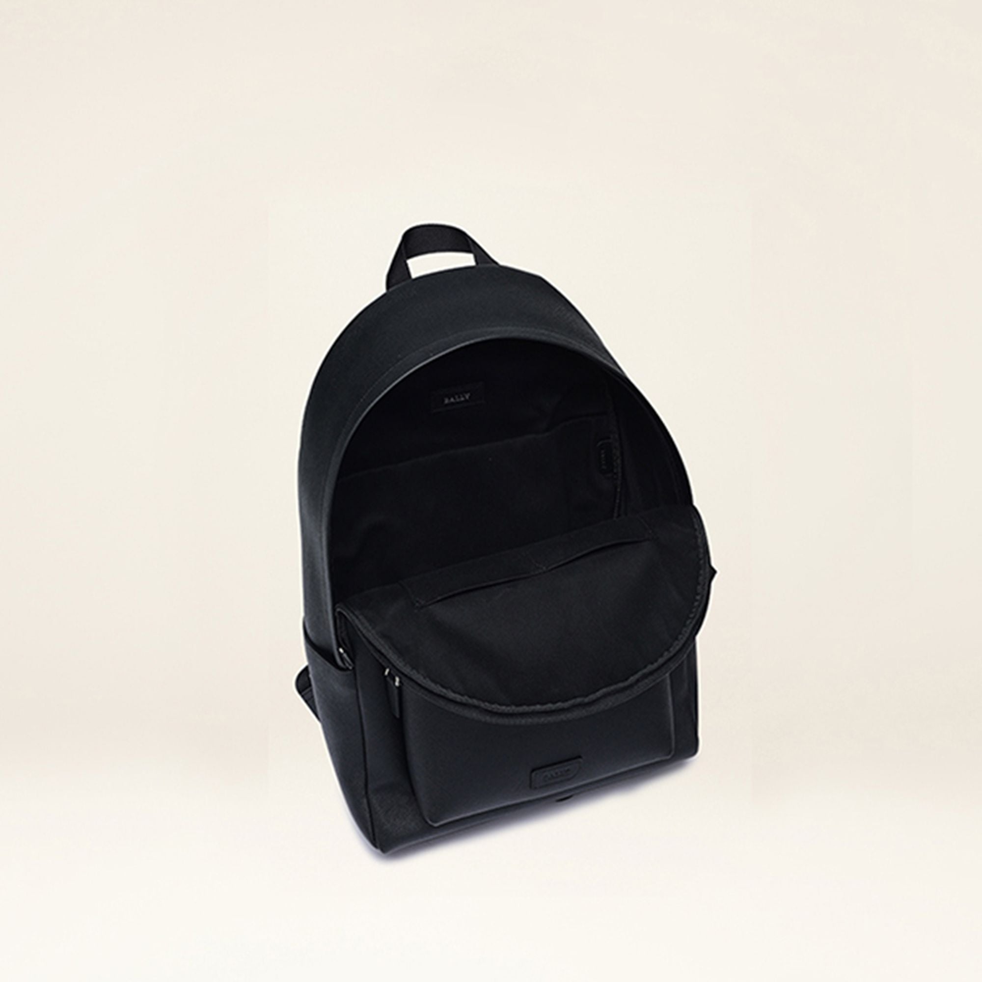 Men's Black Leather Casual Backpack - Men's - Bally - 03