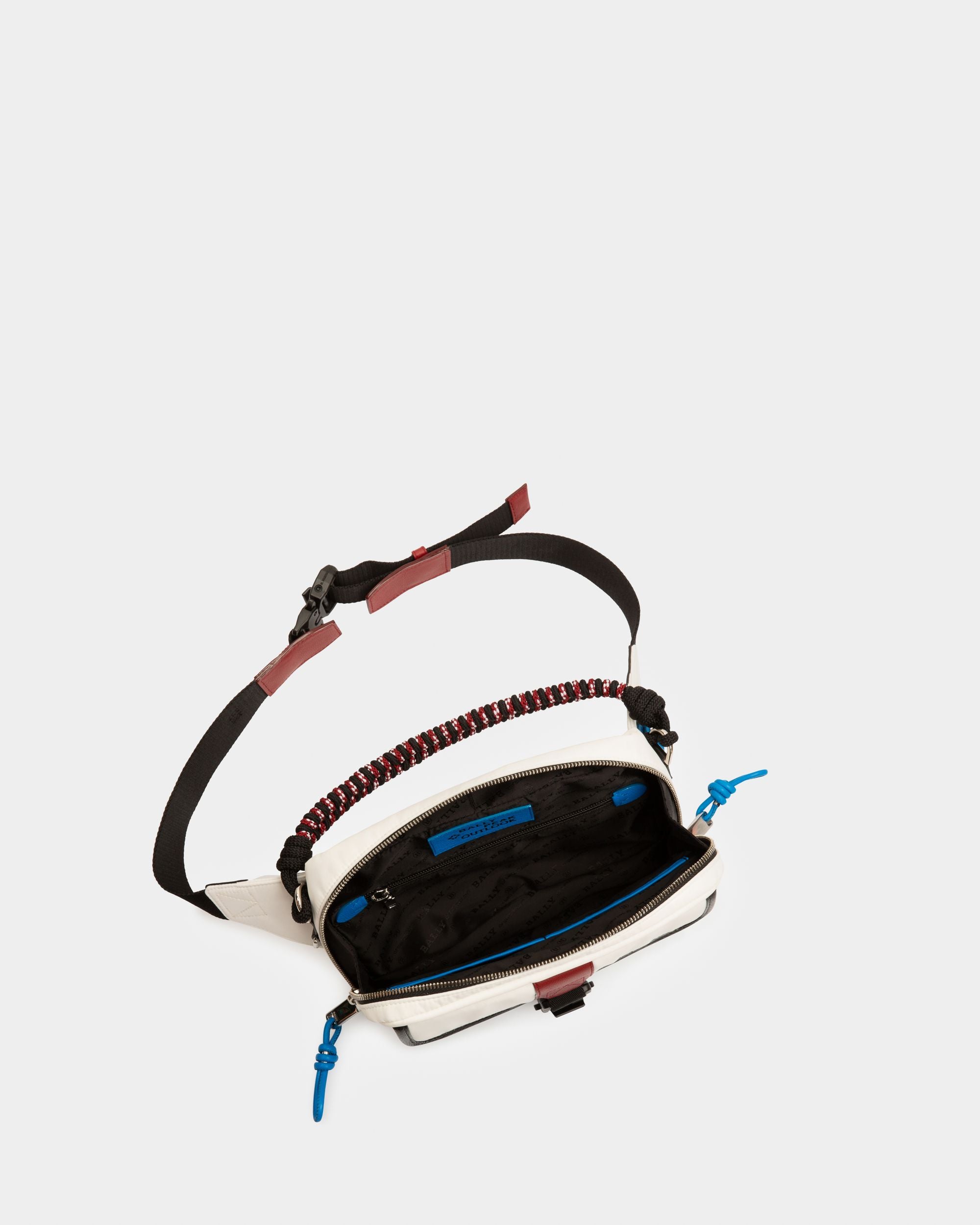 Perrie Sac Bandoulière En Nylon Recyclé Blanc - Homme - Bally - 03