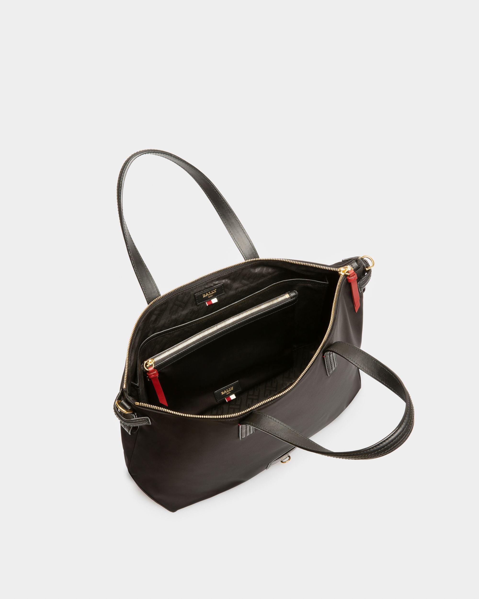 Embeth Cabas En Nylon Recyclé Noir - Femme - Bally - 03