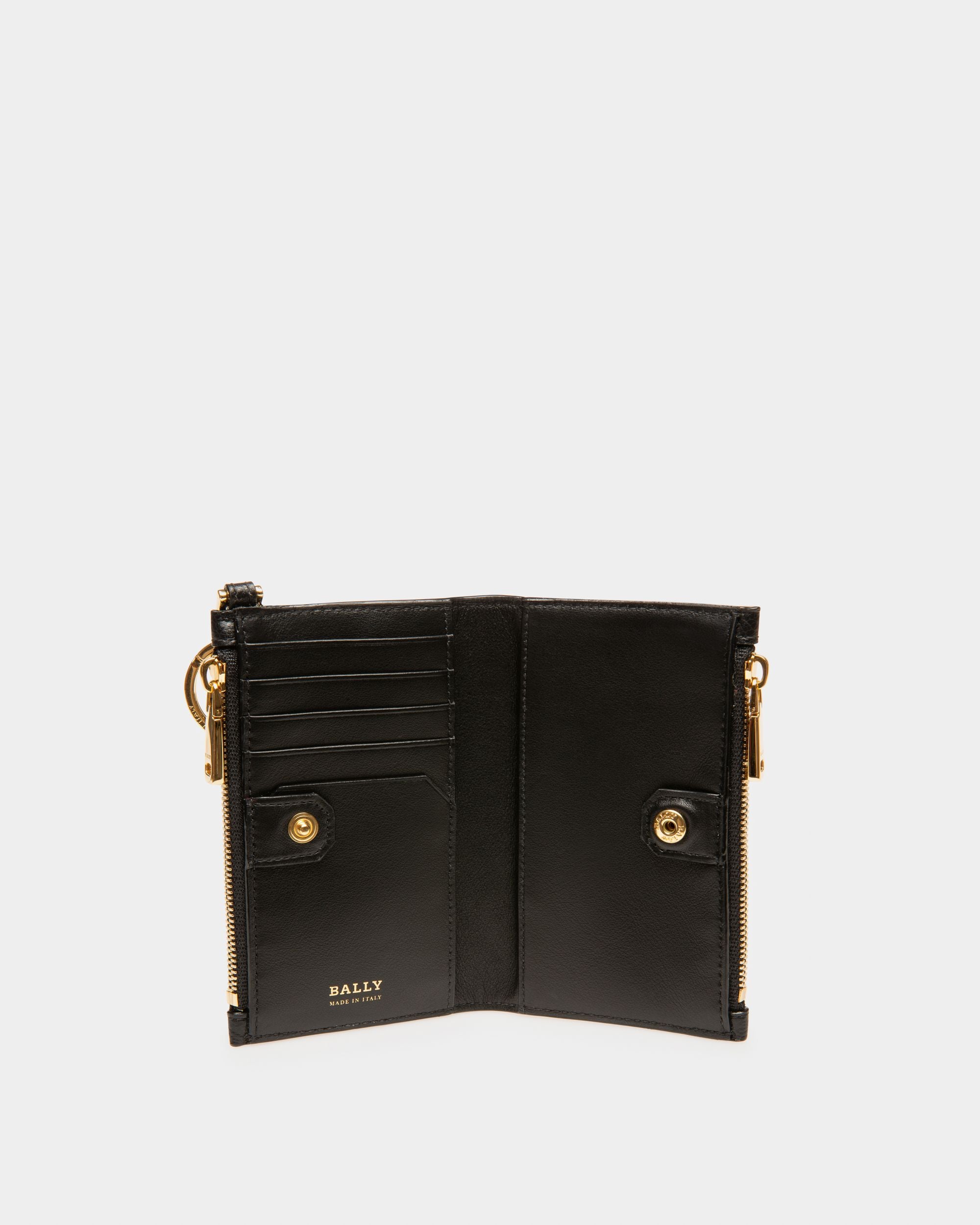 Larin Portefeuille En Cuir Noir - Femme - Bally - 03
