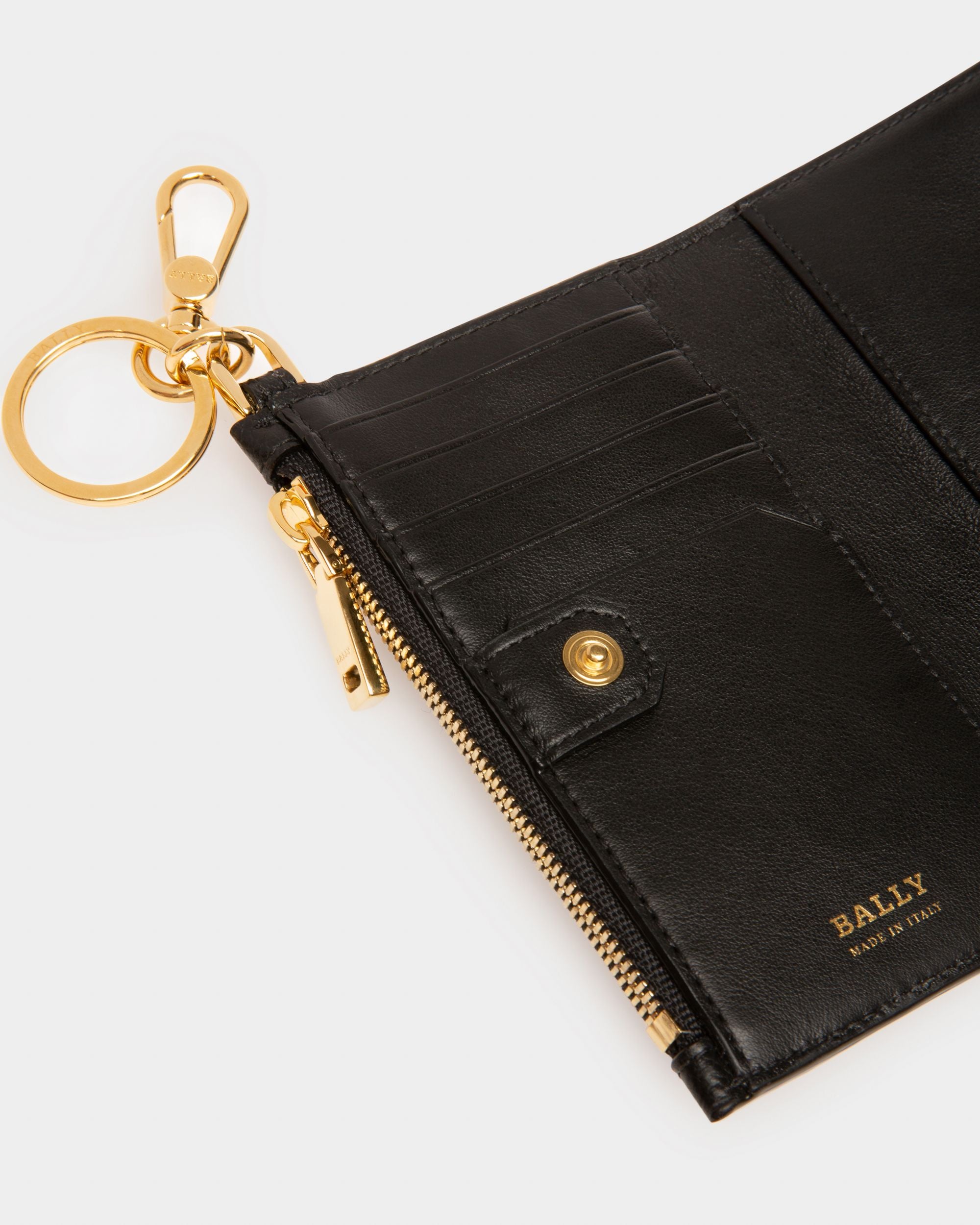Larin Portefeuille En Cuir Noir - Femme - Bally - 04