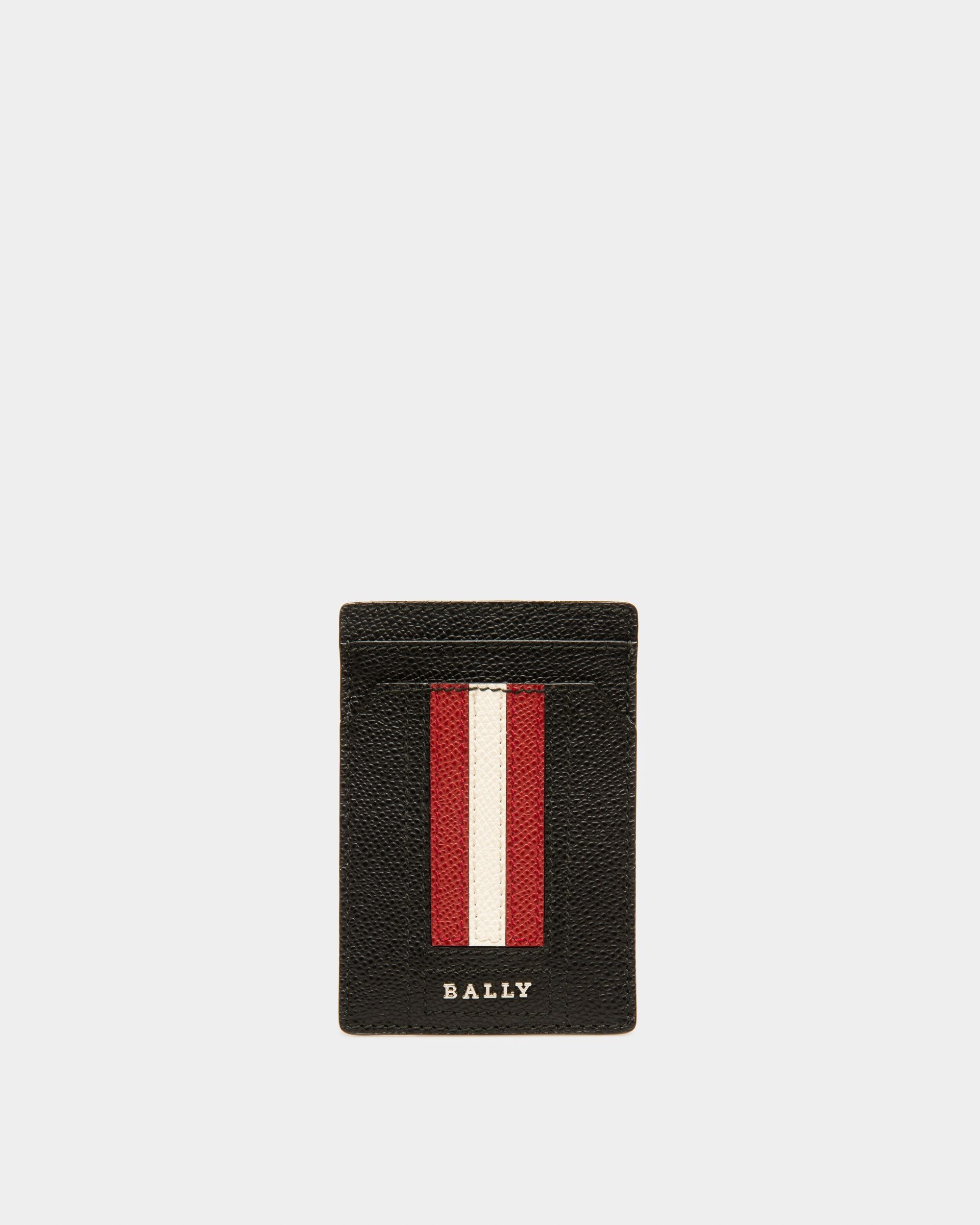 Taedy Porte-Cartes En Cuir Noir - Homme - Bally - 01