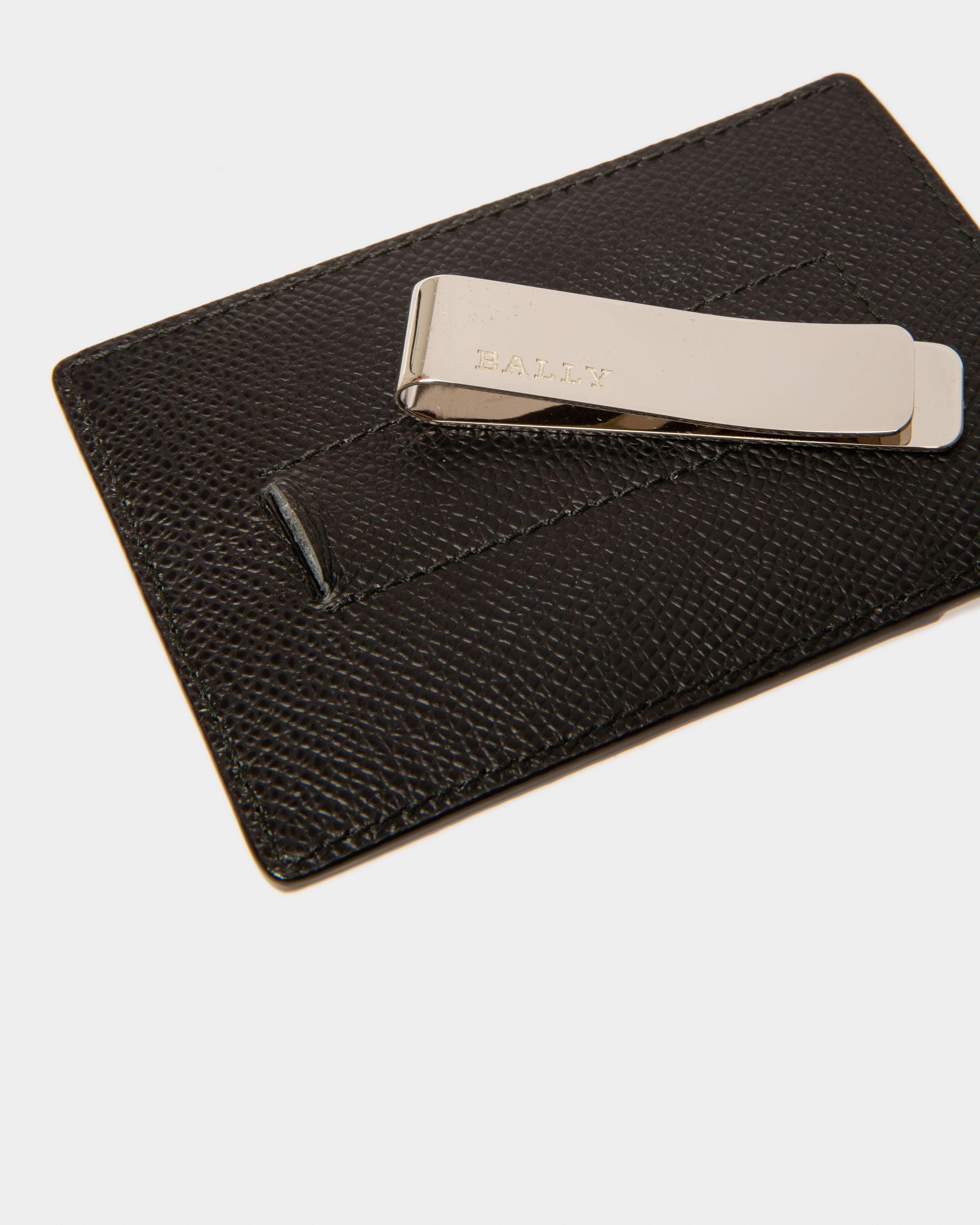 Taedy Porte-Cartes En Cuir Noir - Homme - Bally - 04