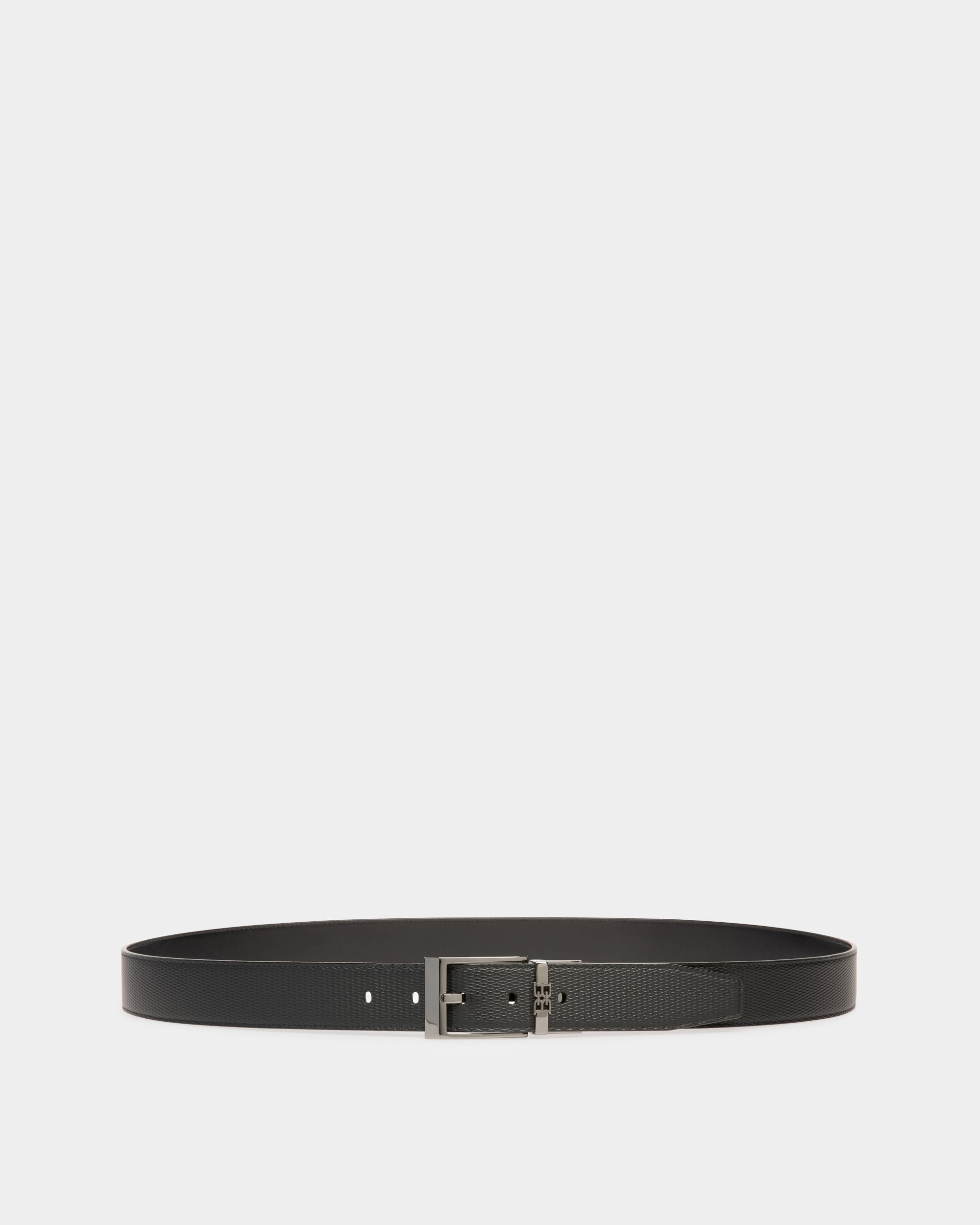 Parker Ceinture 35 Mm En Cuir Noir - Homme - Bally - 01