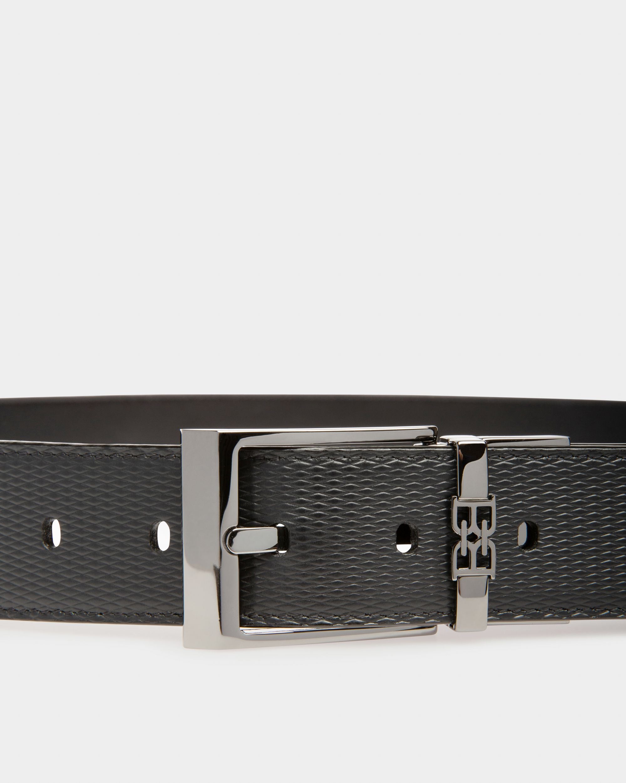 Parker Ceinture 35 Mm En Cuir Noir - Homme - Bally - 03